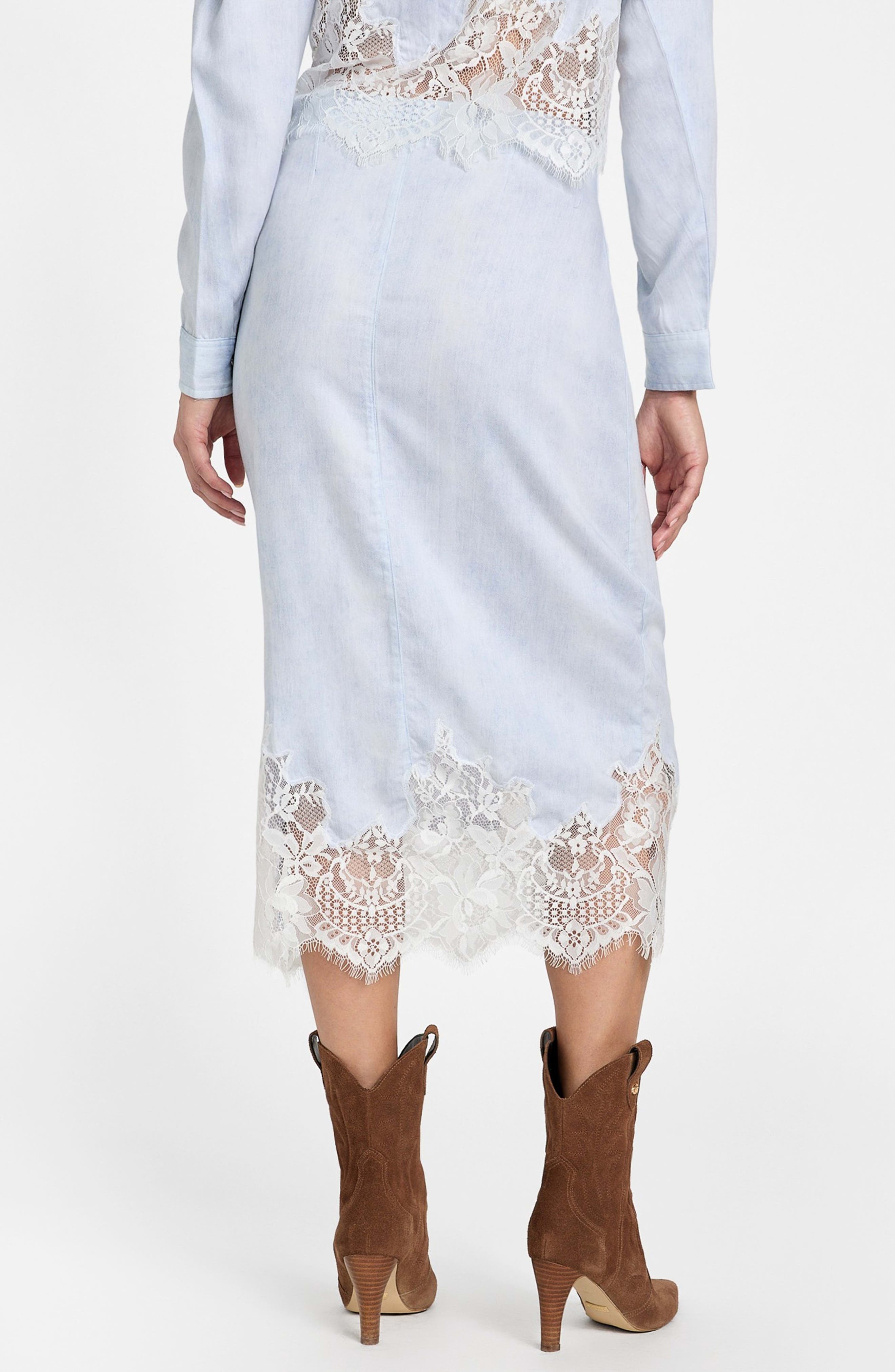 Lana Lace Trim Midi Skirt - image 2