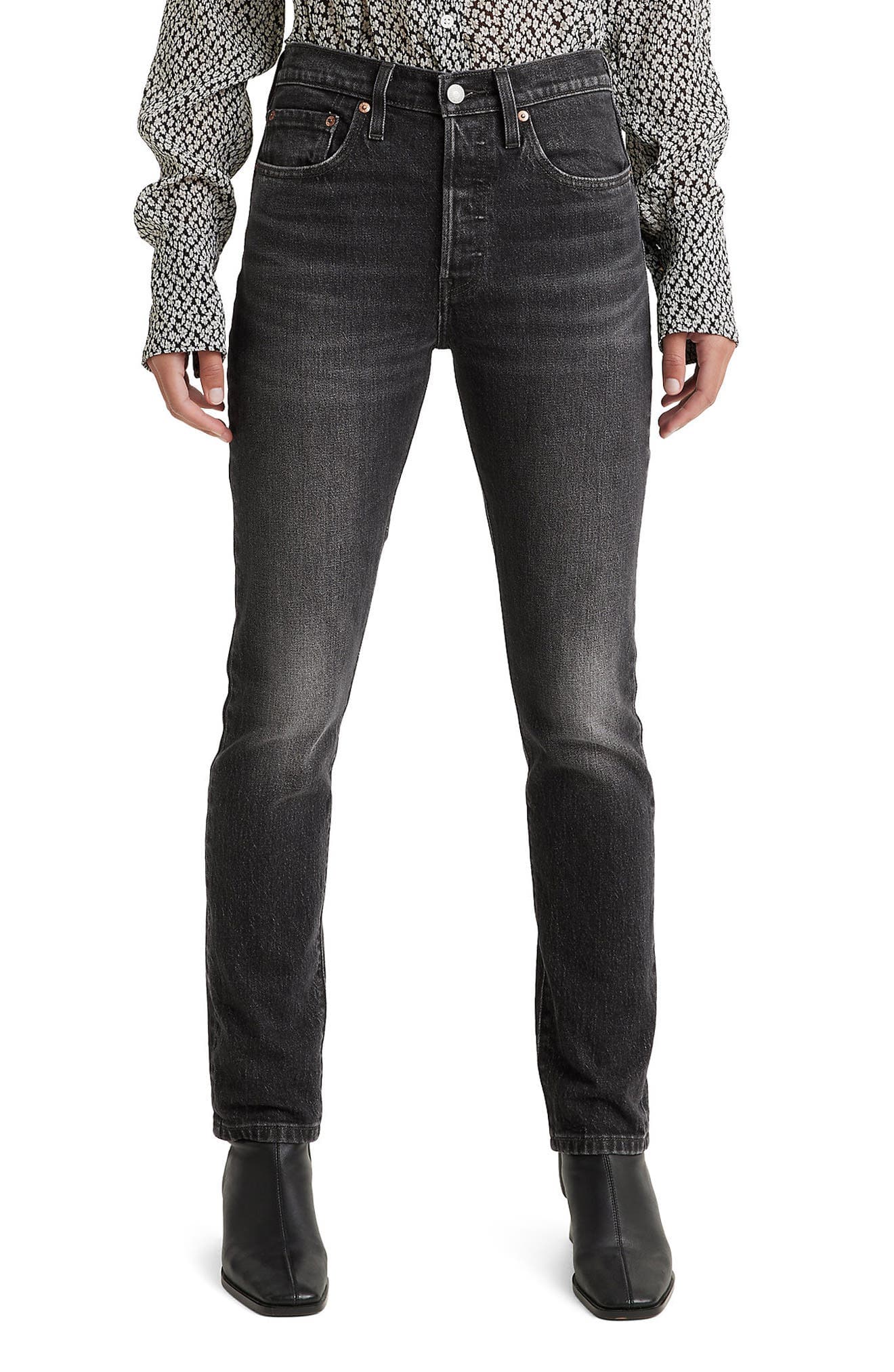 501 High Waist Skinny Jeans - image 1