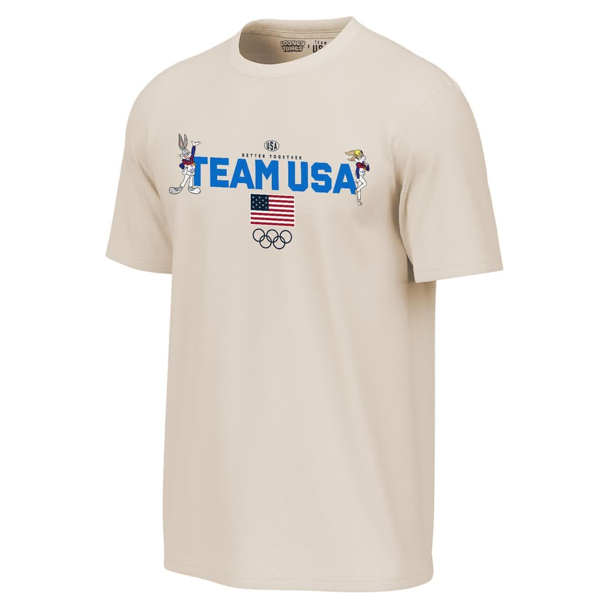 Men's Outerstuff  Cream Team USA x Looney Tunes Chased T-Shirt - image 2