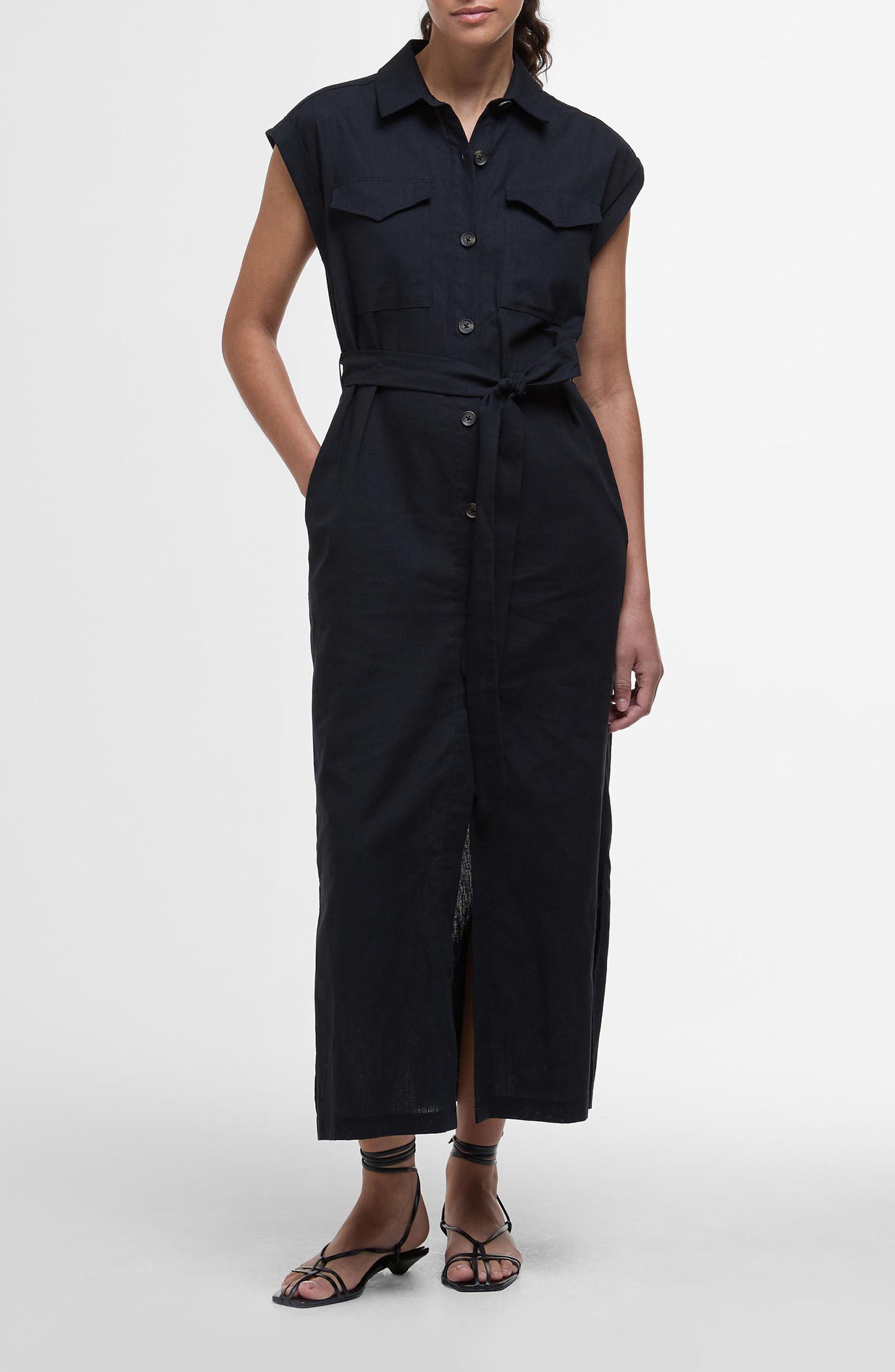 Birdie Cotton & Linen Maxi Shirtdress - image 1