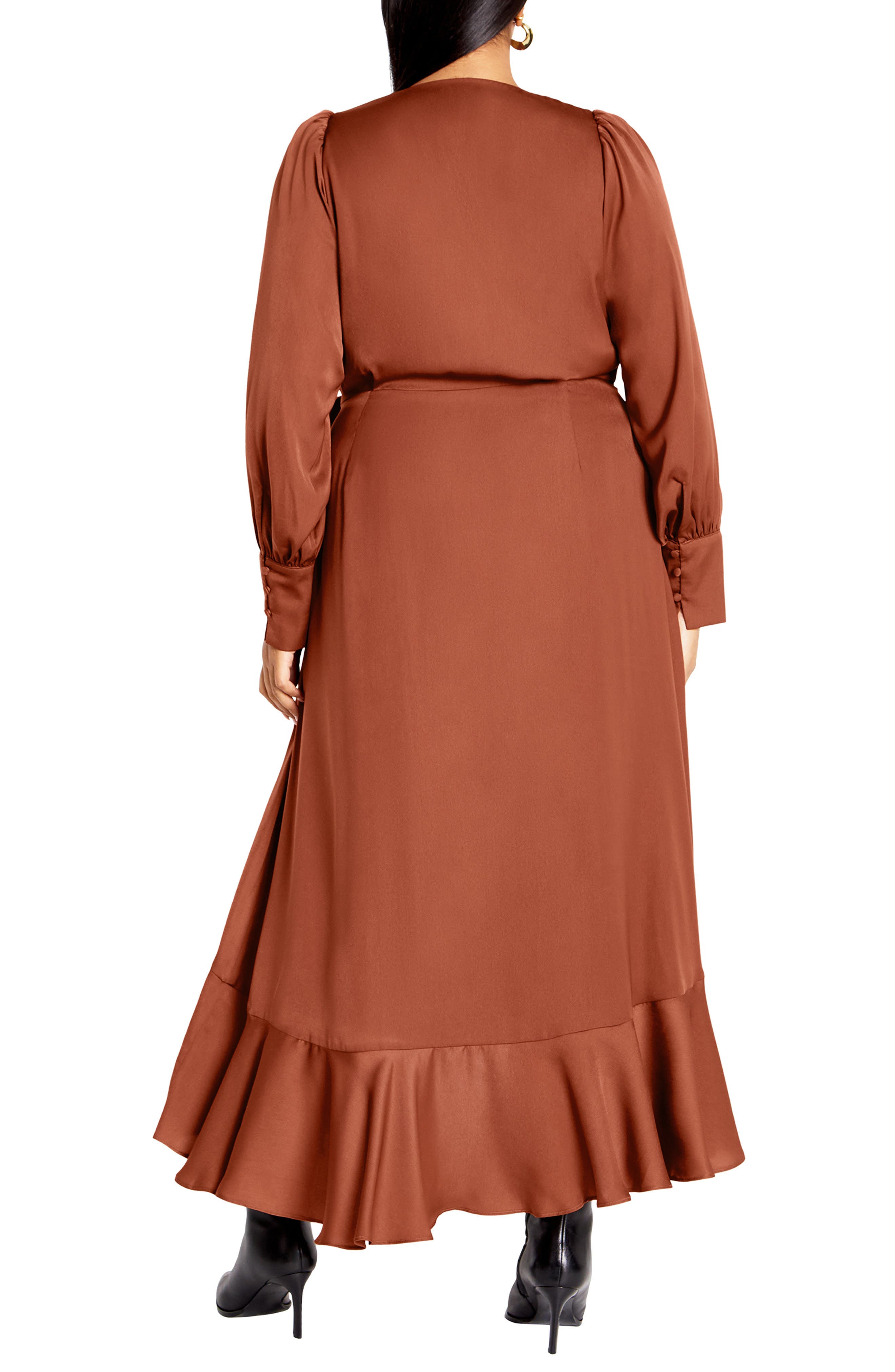 Oki Long Sleeve Wrap Maxi Dress - image 2