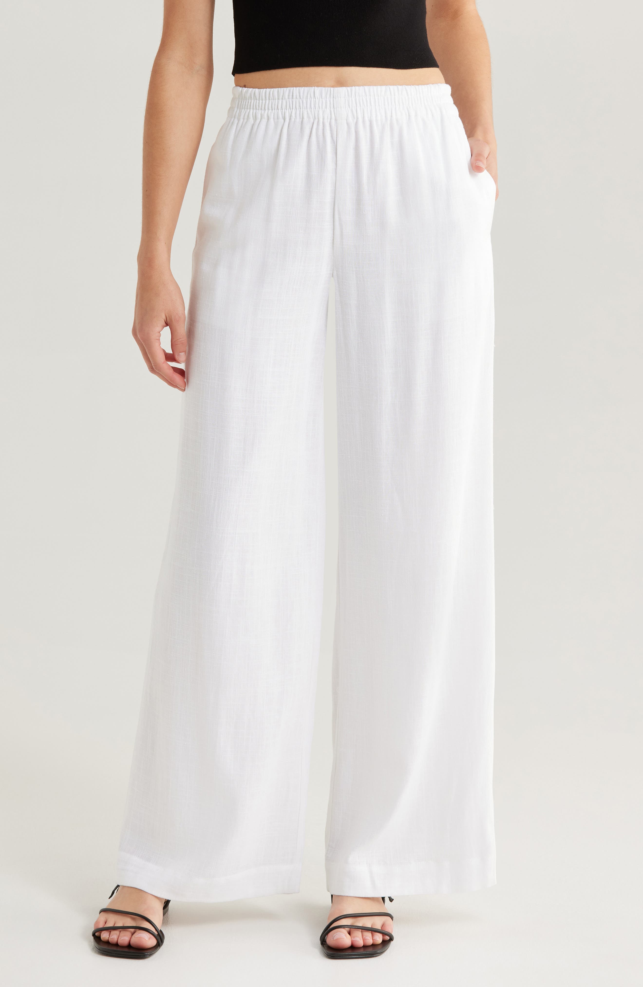 Pull-On Wide Leg Pants - image 1