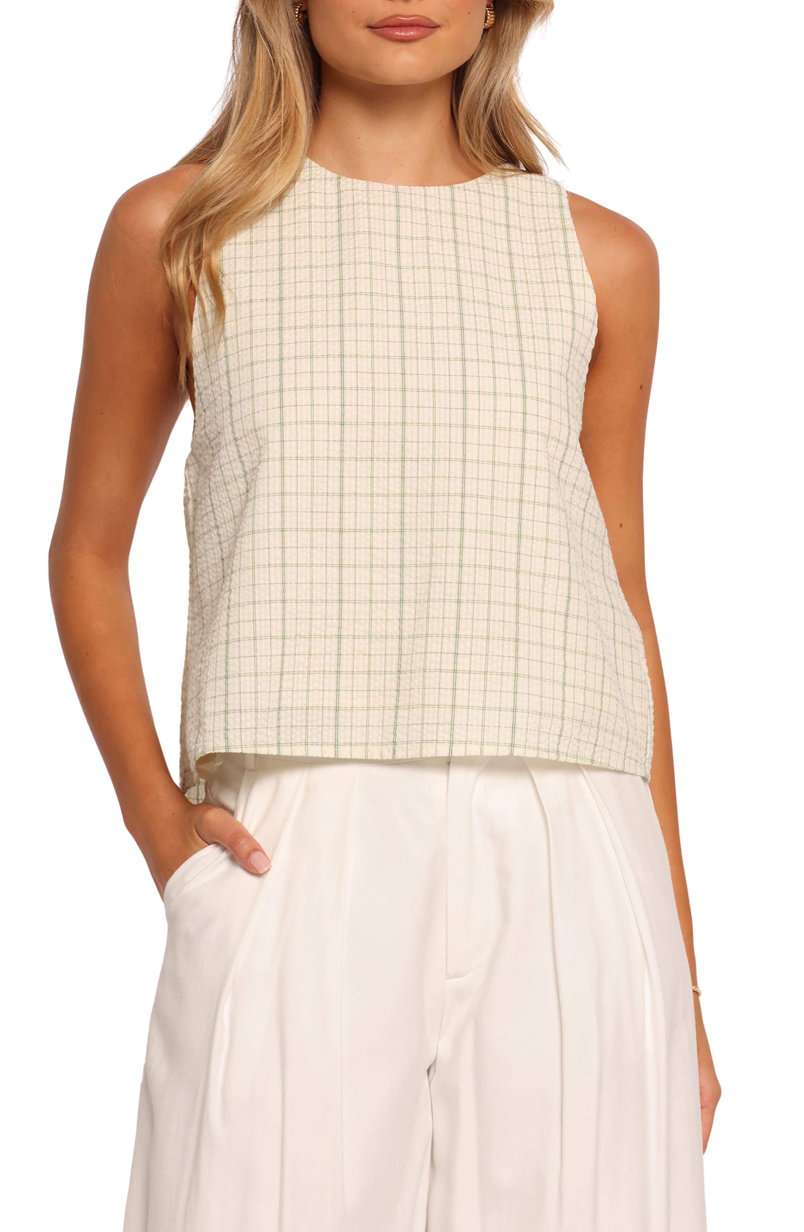 Selva Bow Back Sleeveless Top - image 1