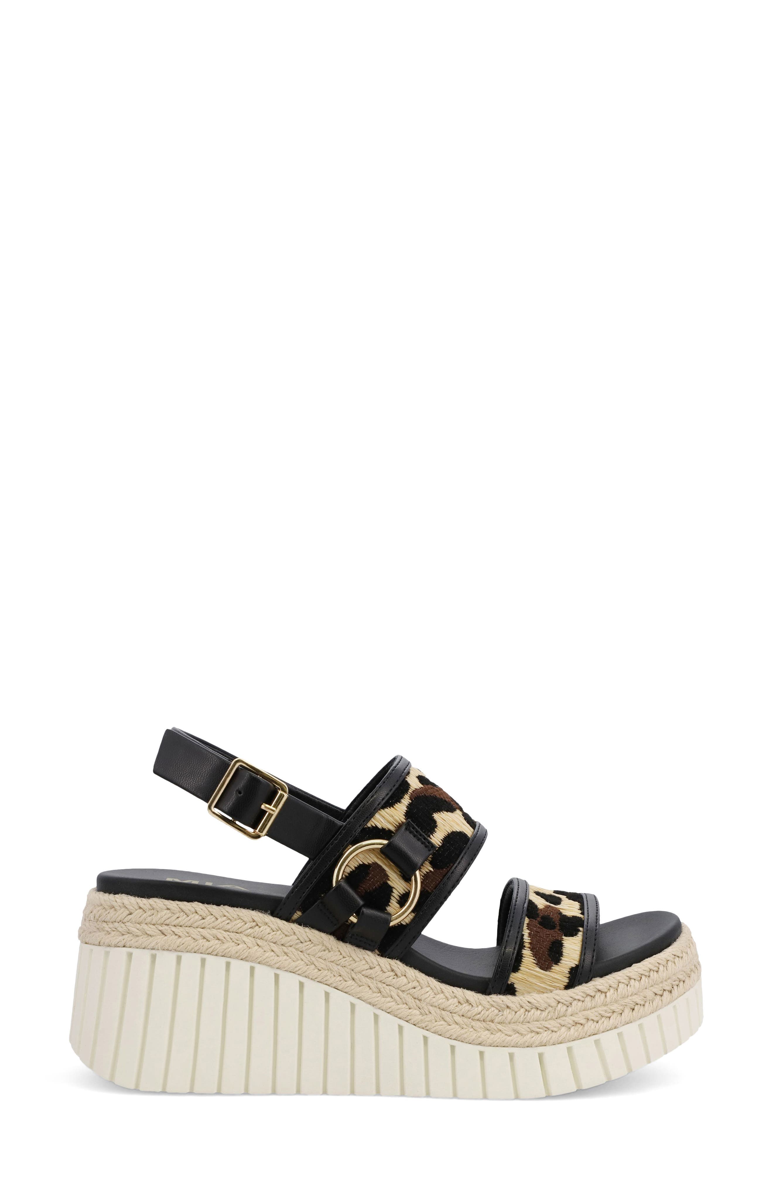 Raffia Platform Slingback Sandal - image 4
