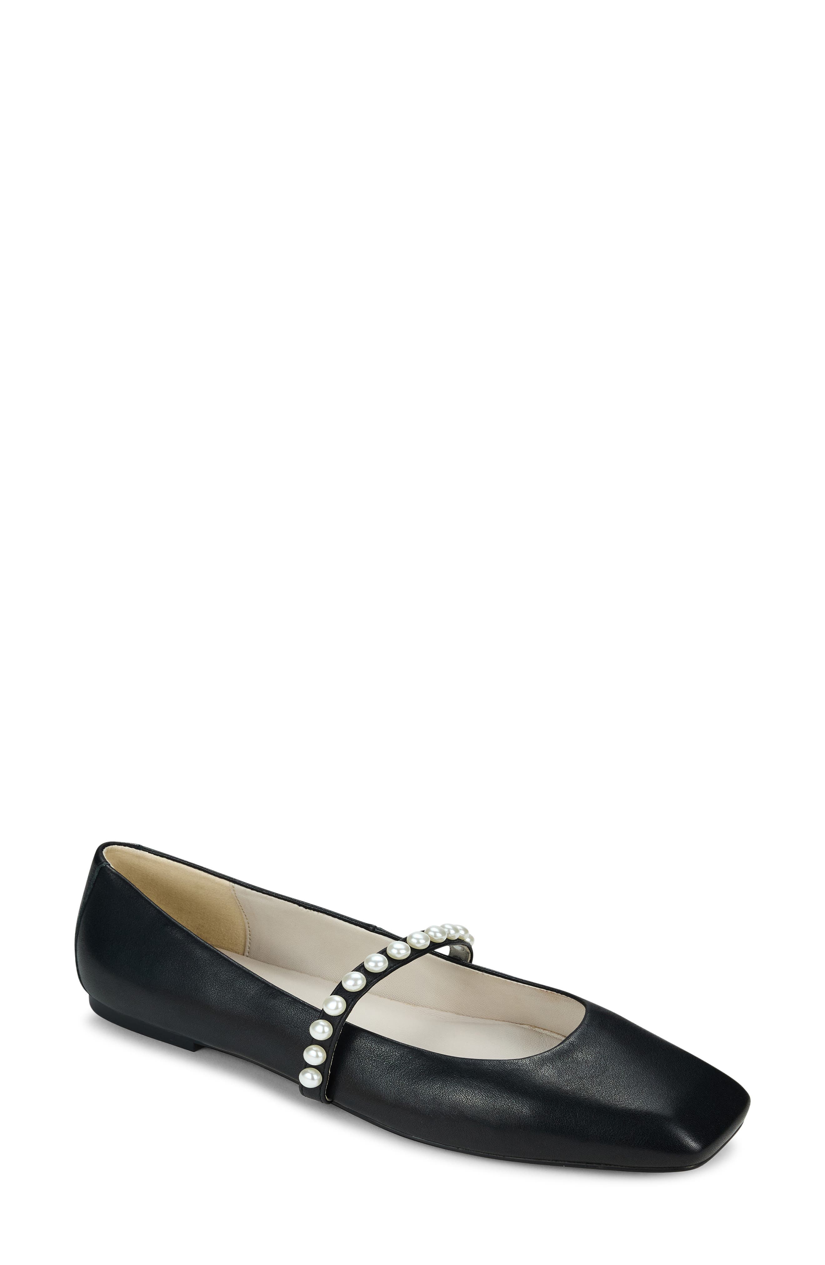 Cara Faux Pearl Mary Jane Flat - image 1