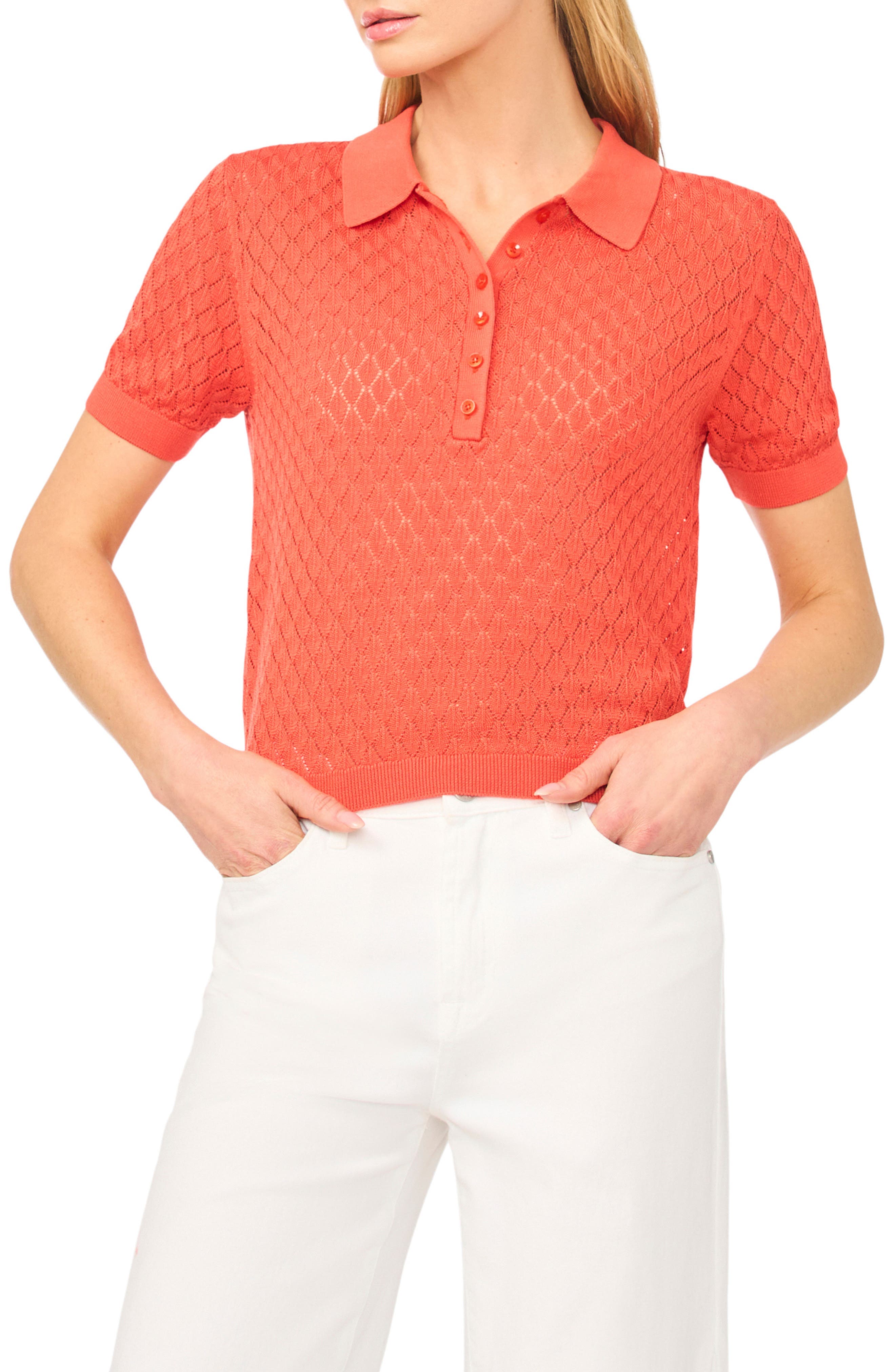 Clara Diamond Knit Polo - image 3