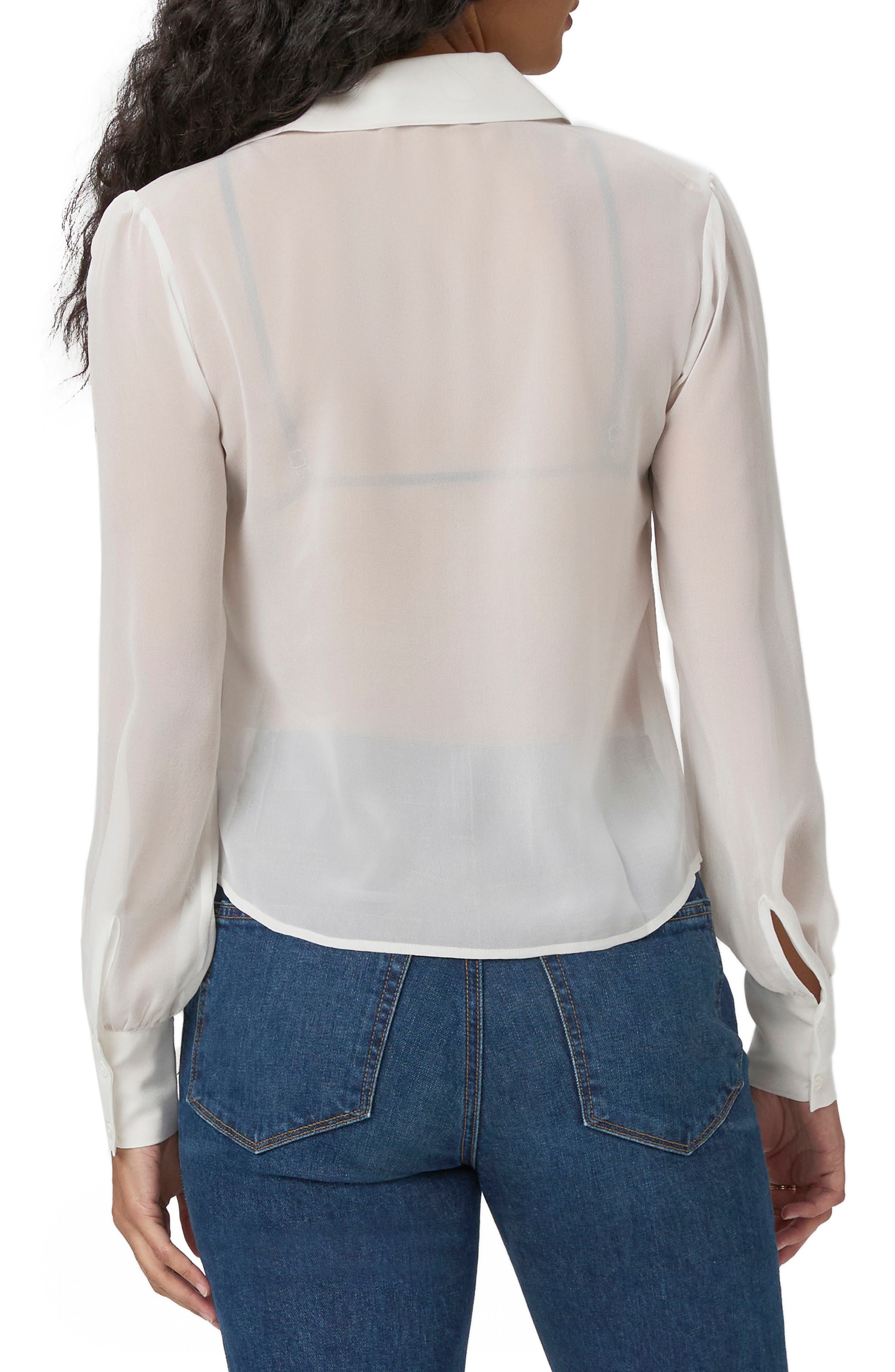 Tallulah Ruffle Silk Shirt - image 2