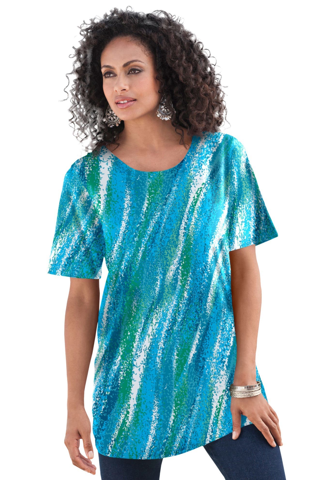 Plus Size Cotton Ultimate Crewneck Tee - image 4