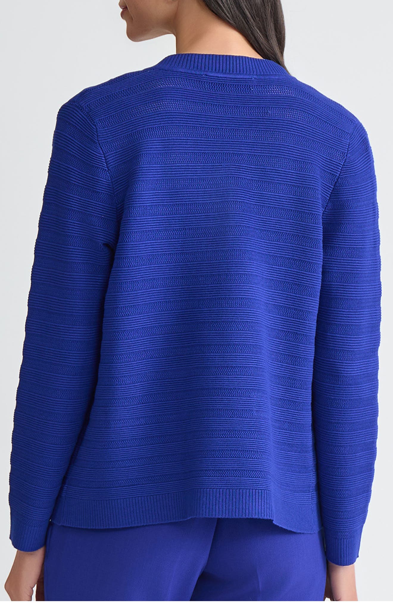 Kissing Front Ottoman Stitch Cardigan - image 4