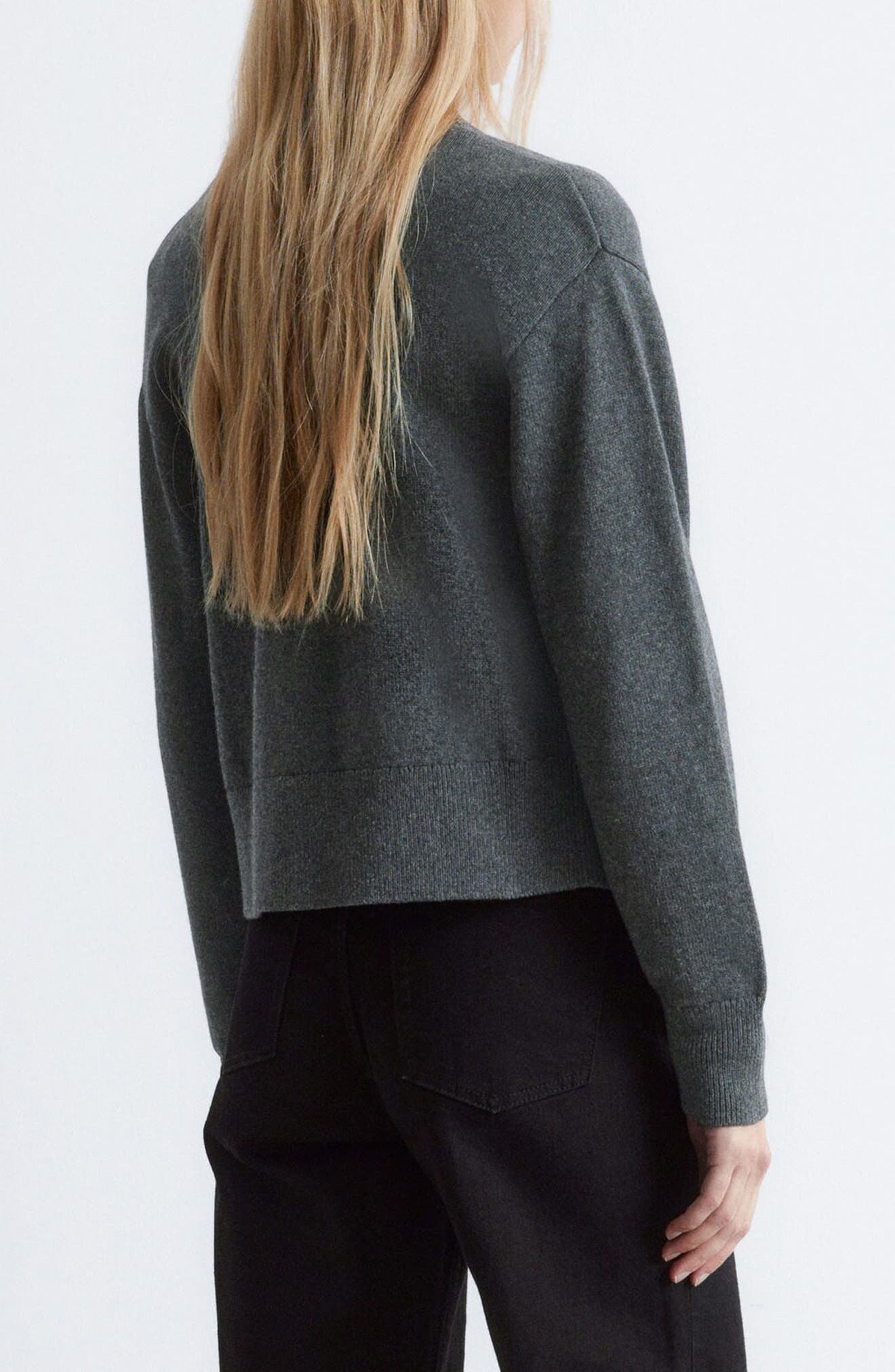 Crewneck Wool & Cotton Cardigan - image 2