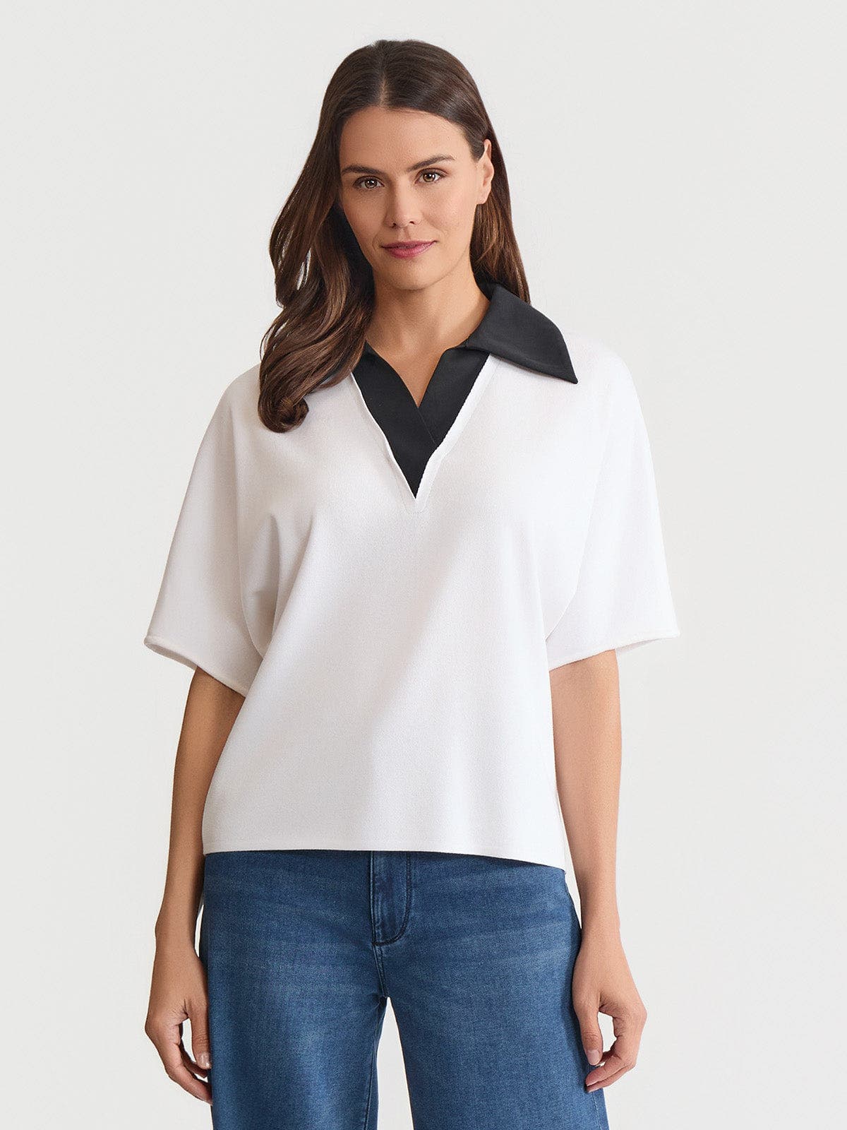 Mixed Media Soft Knit Shirt - image 2