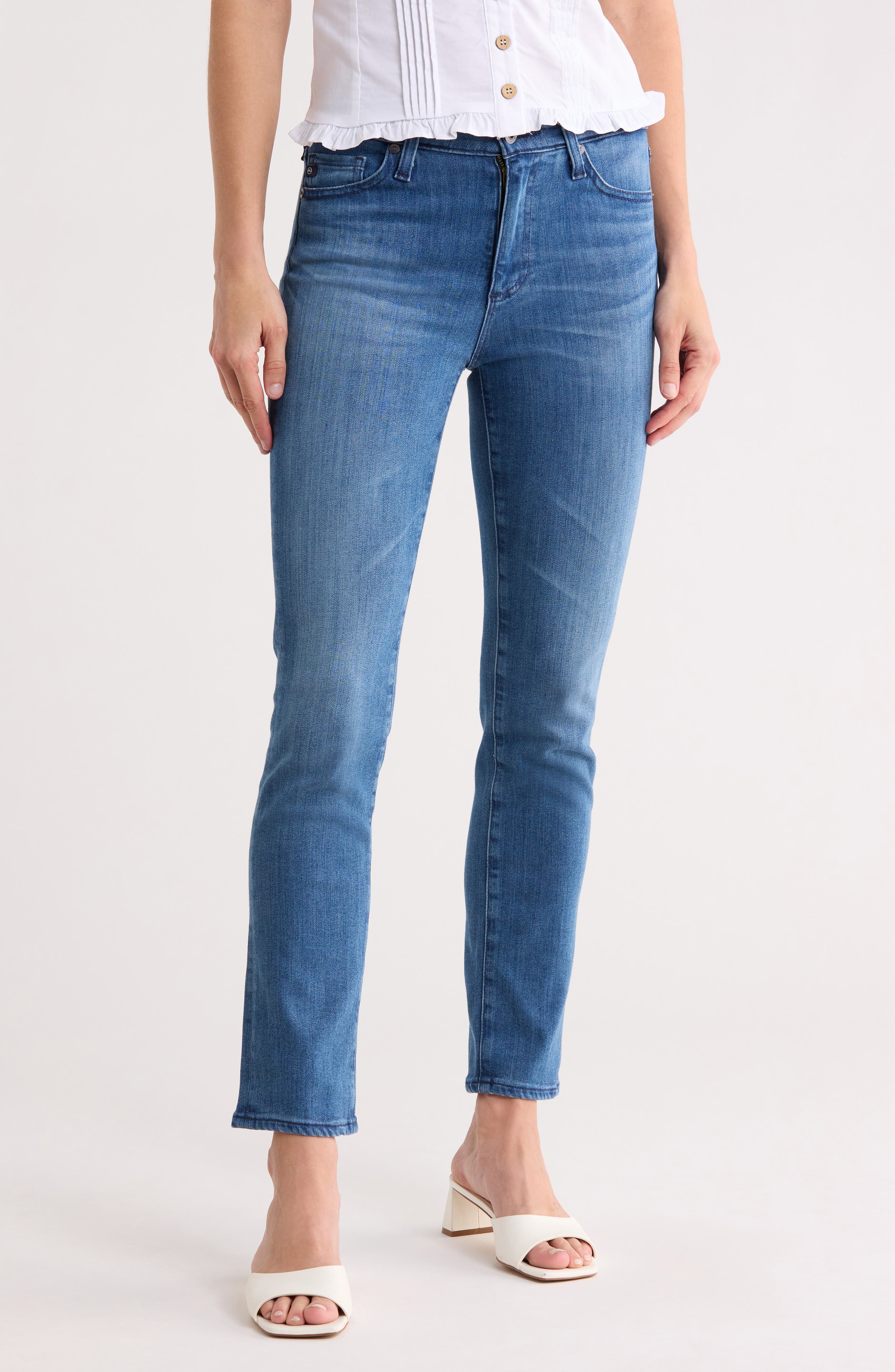 Mari High Waist Slim Straight Leg Jeans - image 3