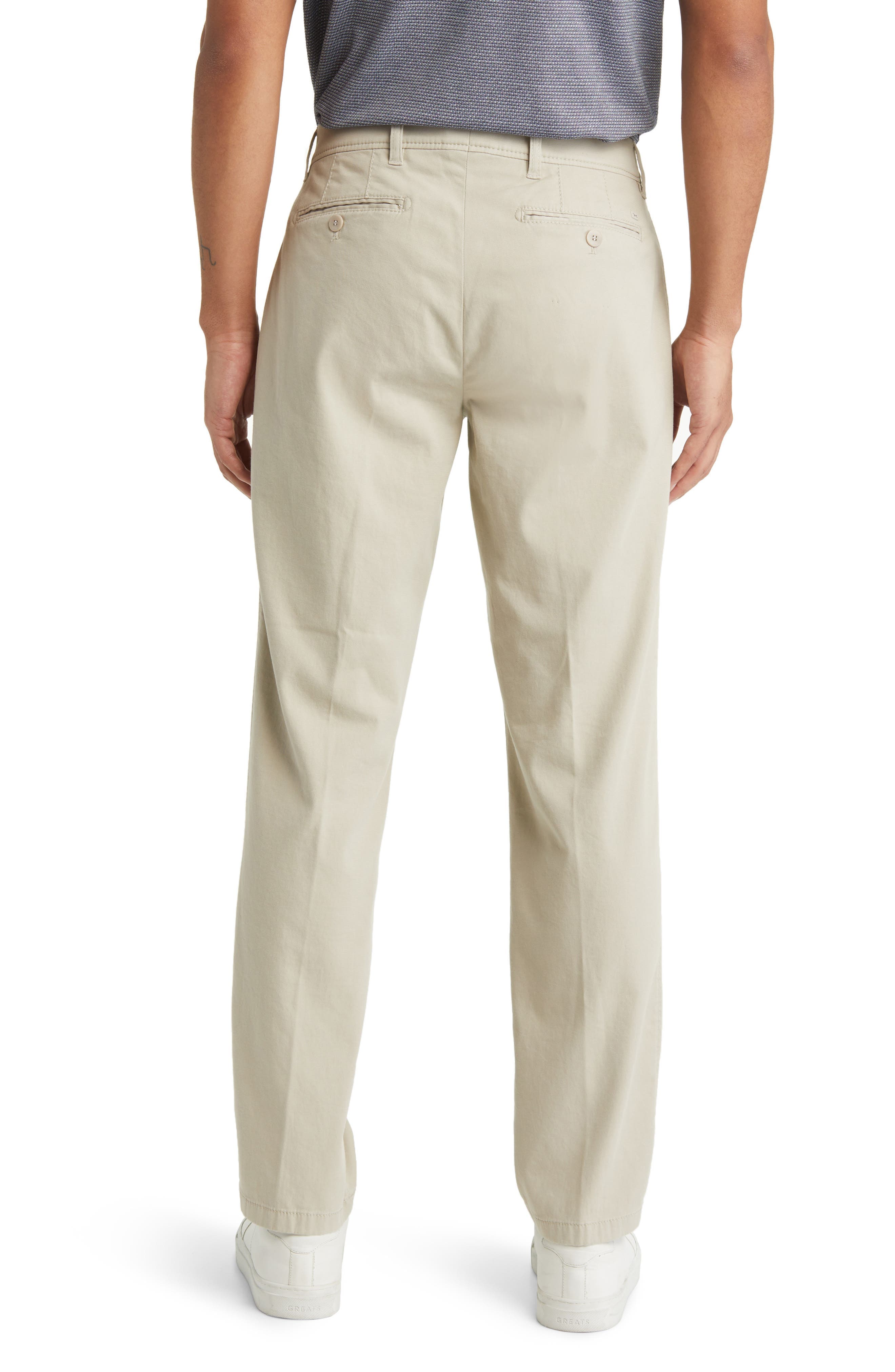 Evans Regular Fit Flat Front Chino Pants - image 4