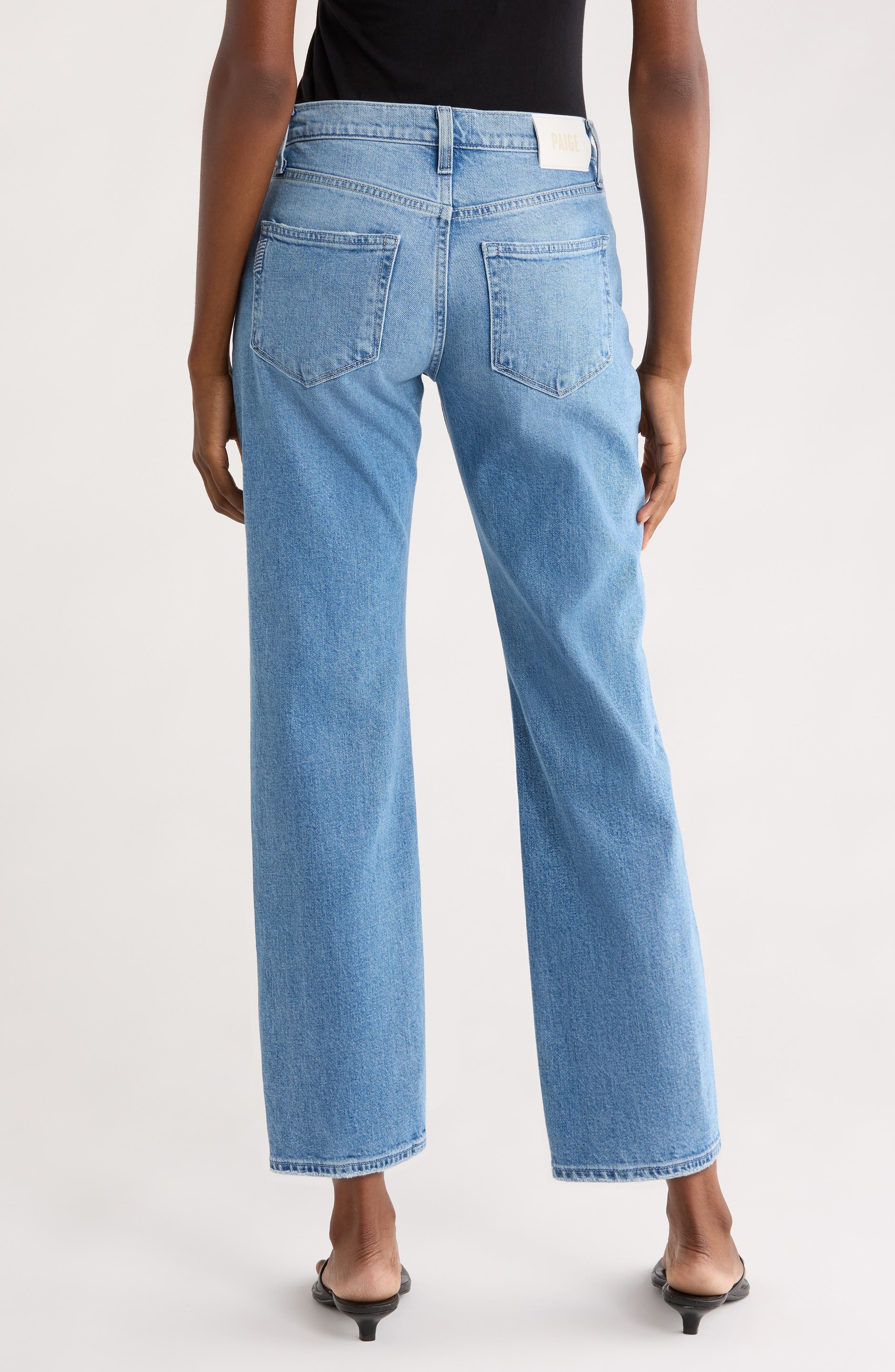 Morgan Mid Rise Ankle Straight Leg Jeans - image 2