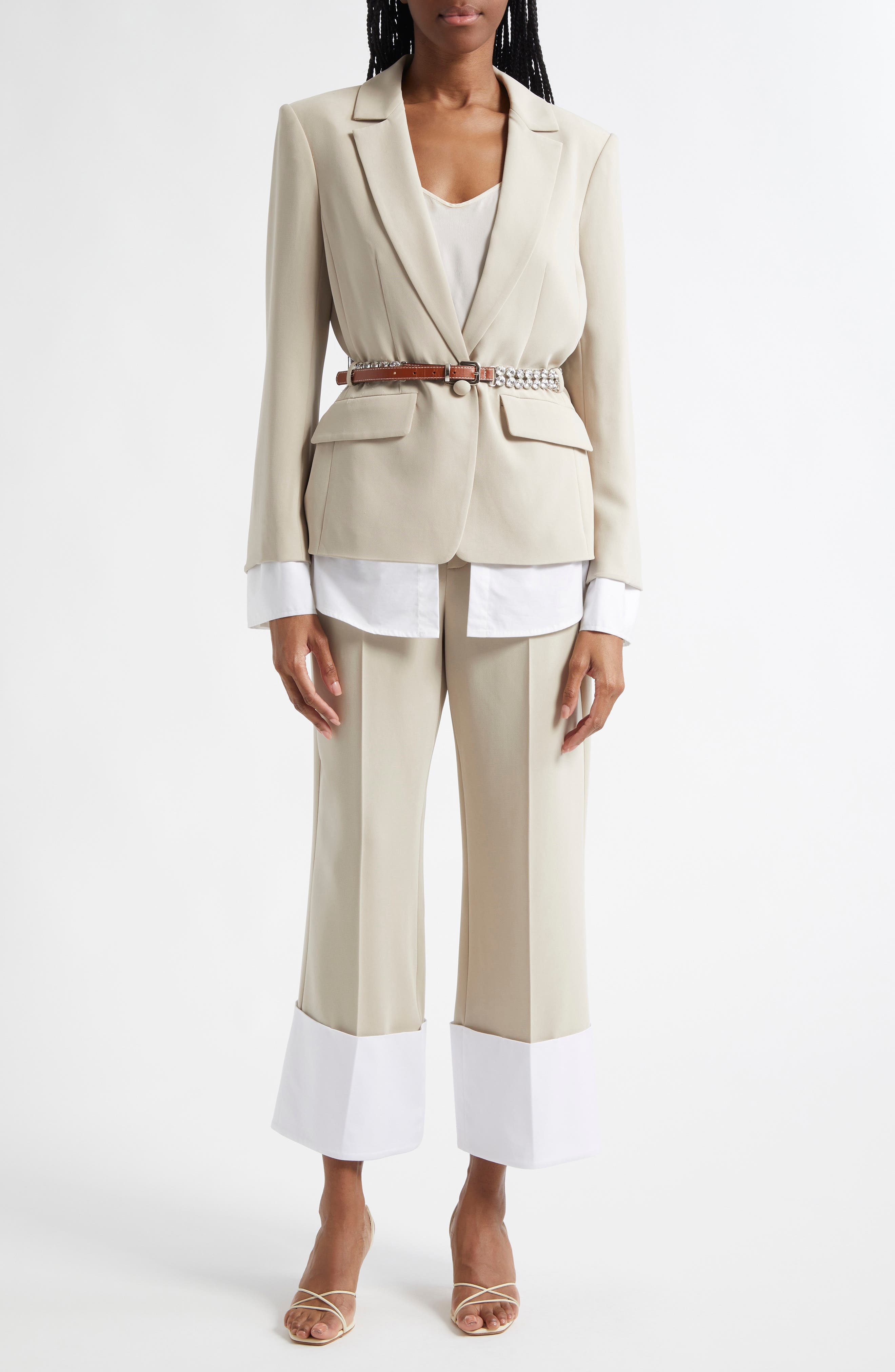 Vittoria Layered Belted Jacket - image 2