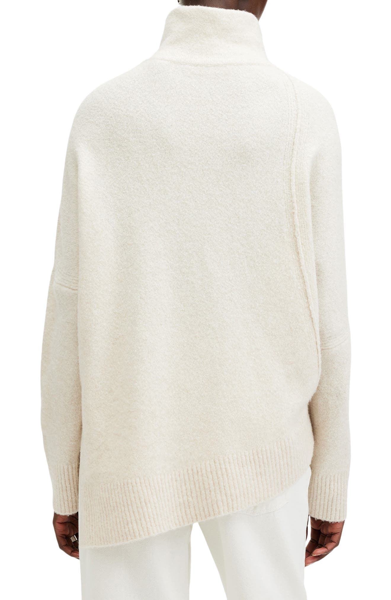 Lock Roll Neck Asymmetric Sweater - image 2