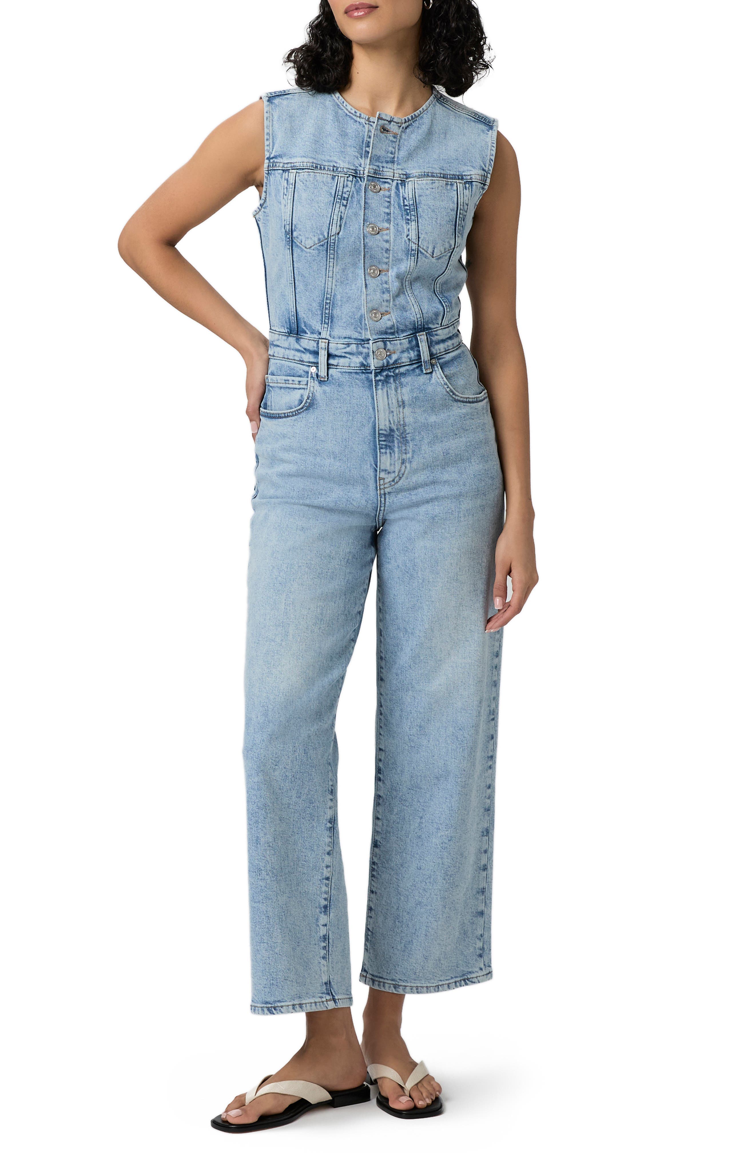 Cirie Ankle Denim Jumpsuit - image 1