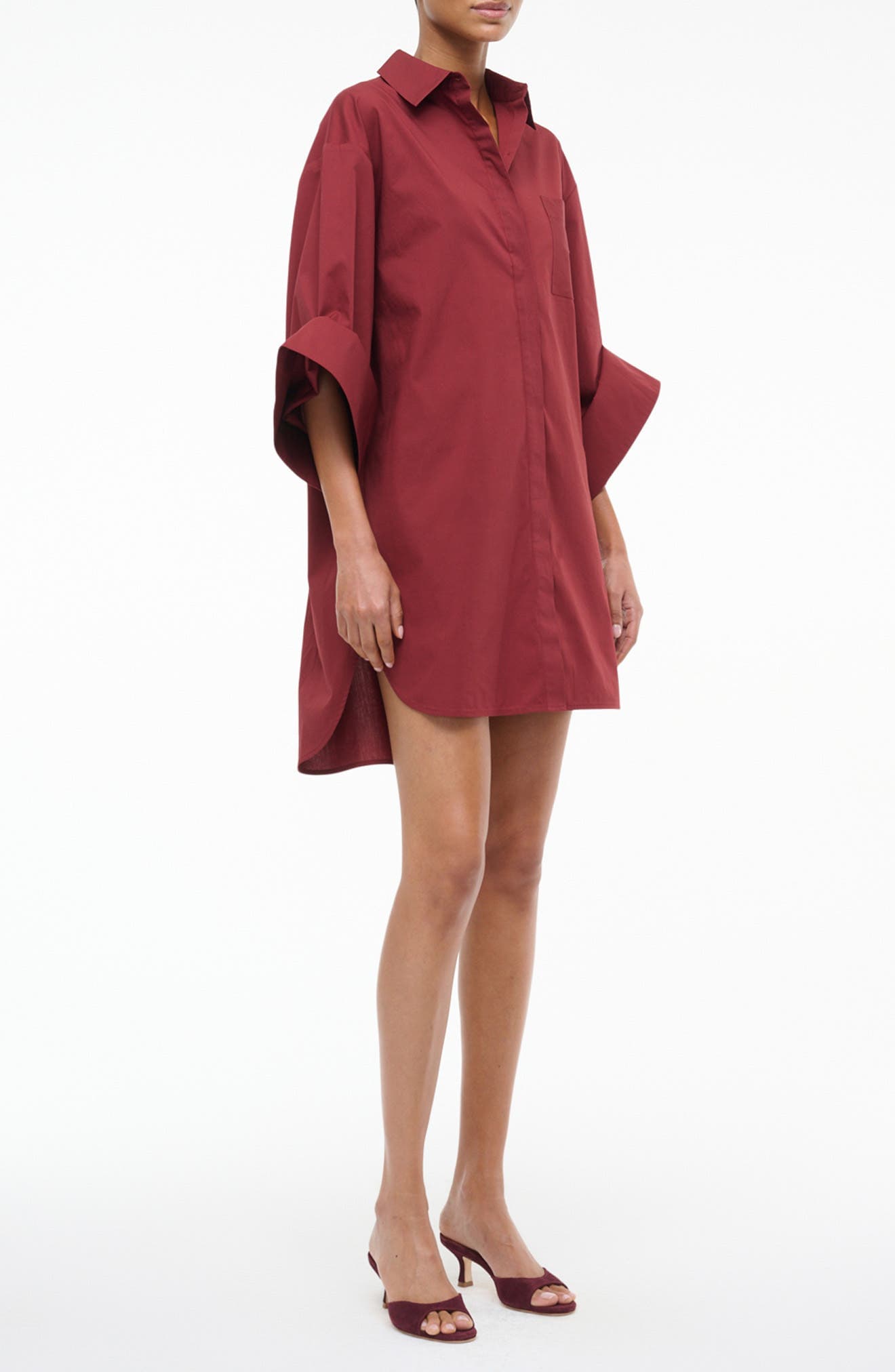 Nico Stretch Cotton Shirtdress - image 1