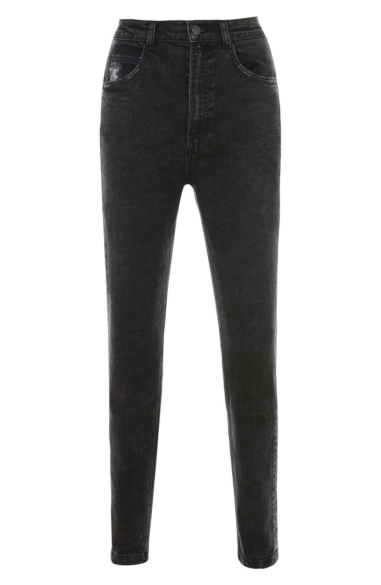 Bria Distressed High Waist Straight Leg Jeans