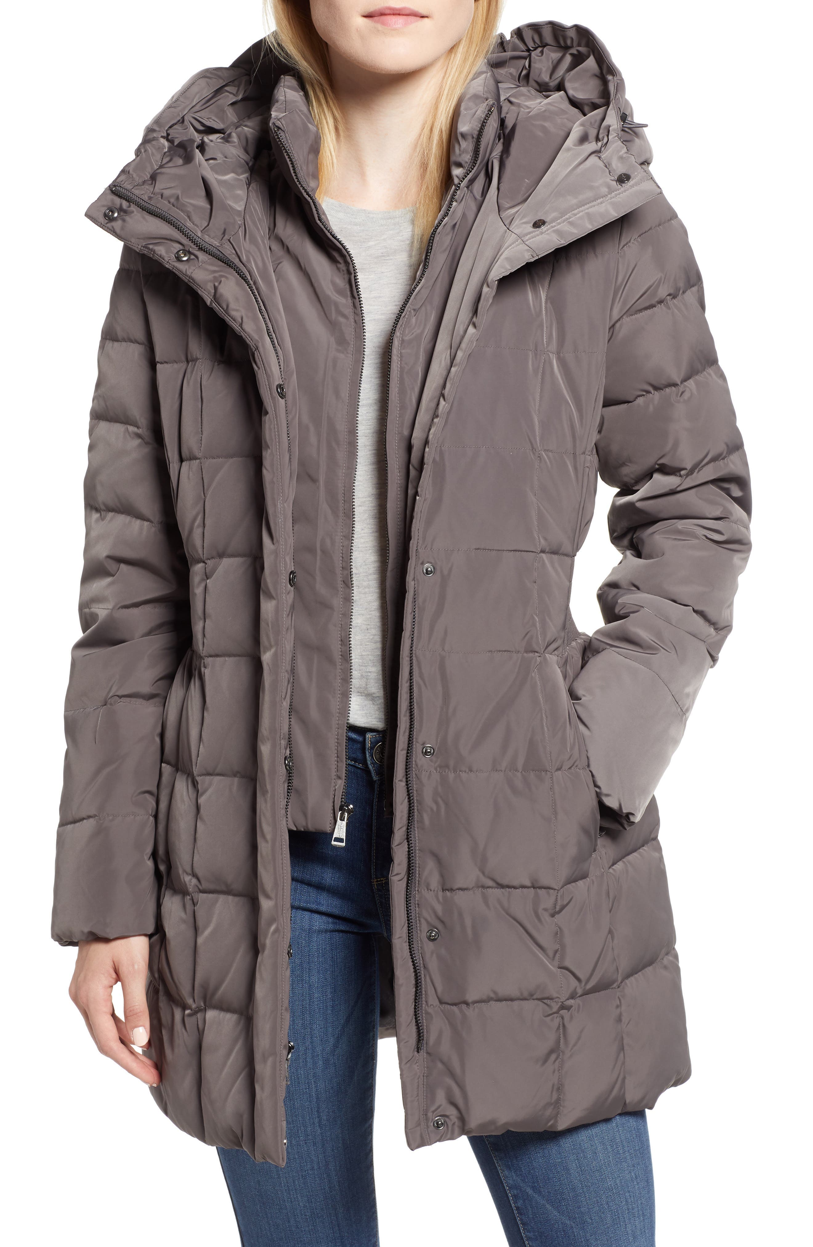 Hooded Down & Feather Jacket - image 1