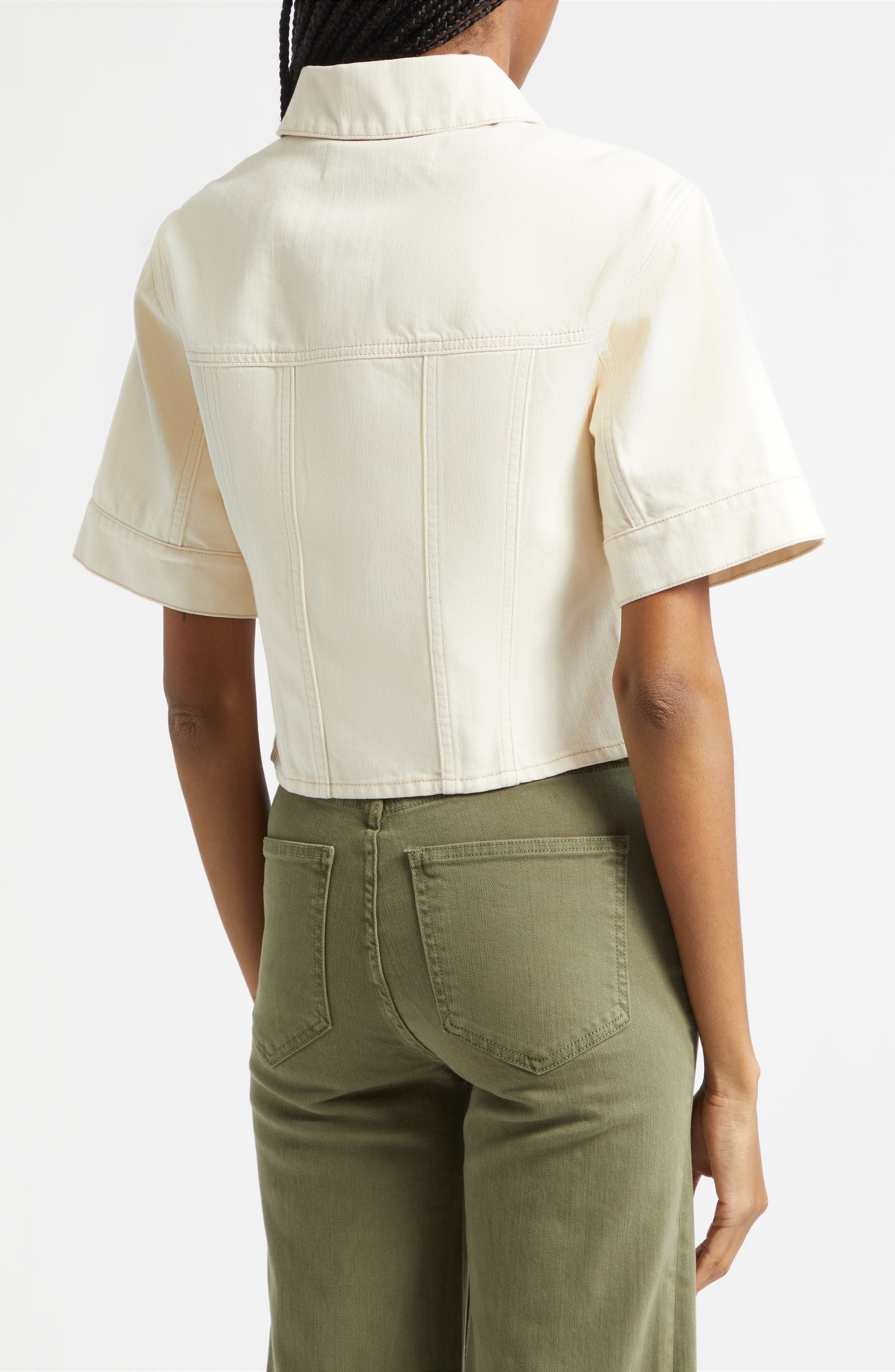 Malcolm Short Sleeve Denim Jacket - image 2
