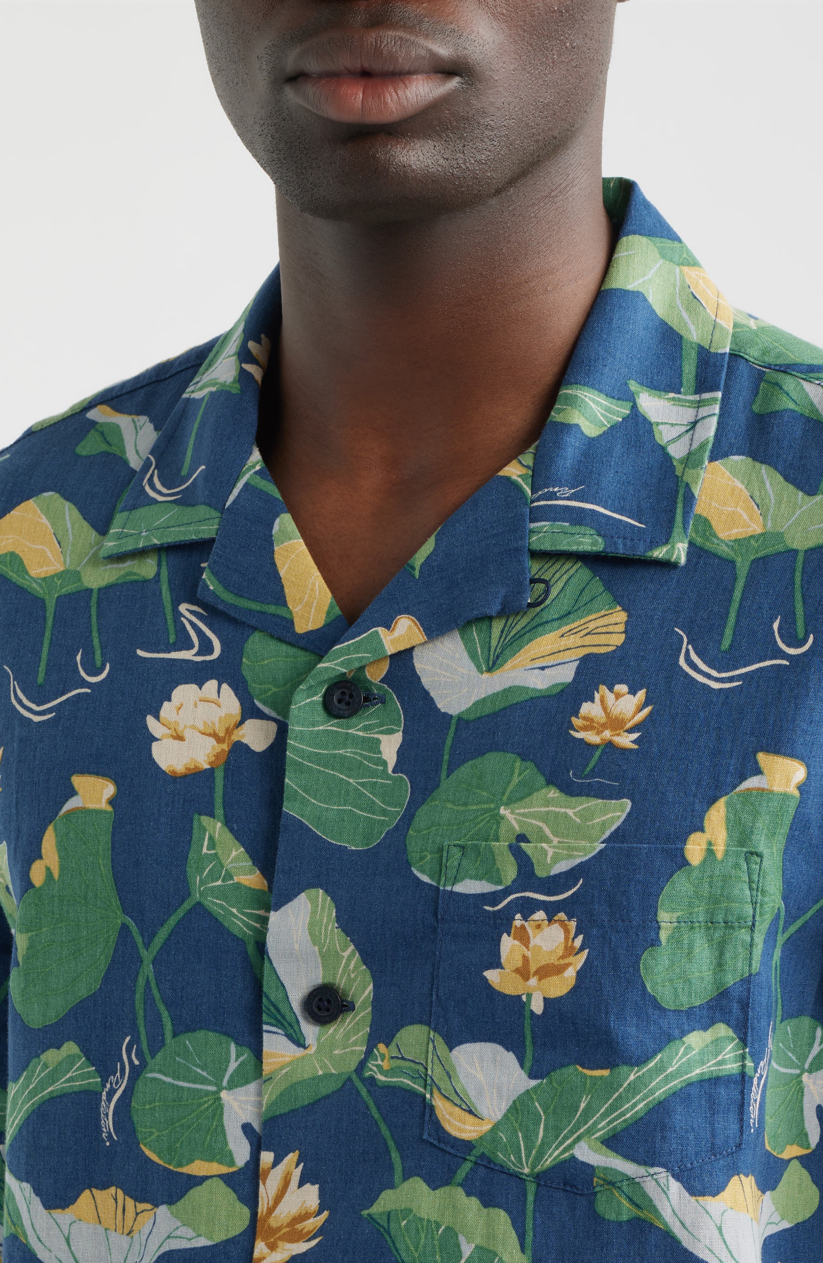 Floral Cotton Camp Shirt - image 2