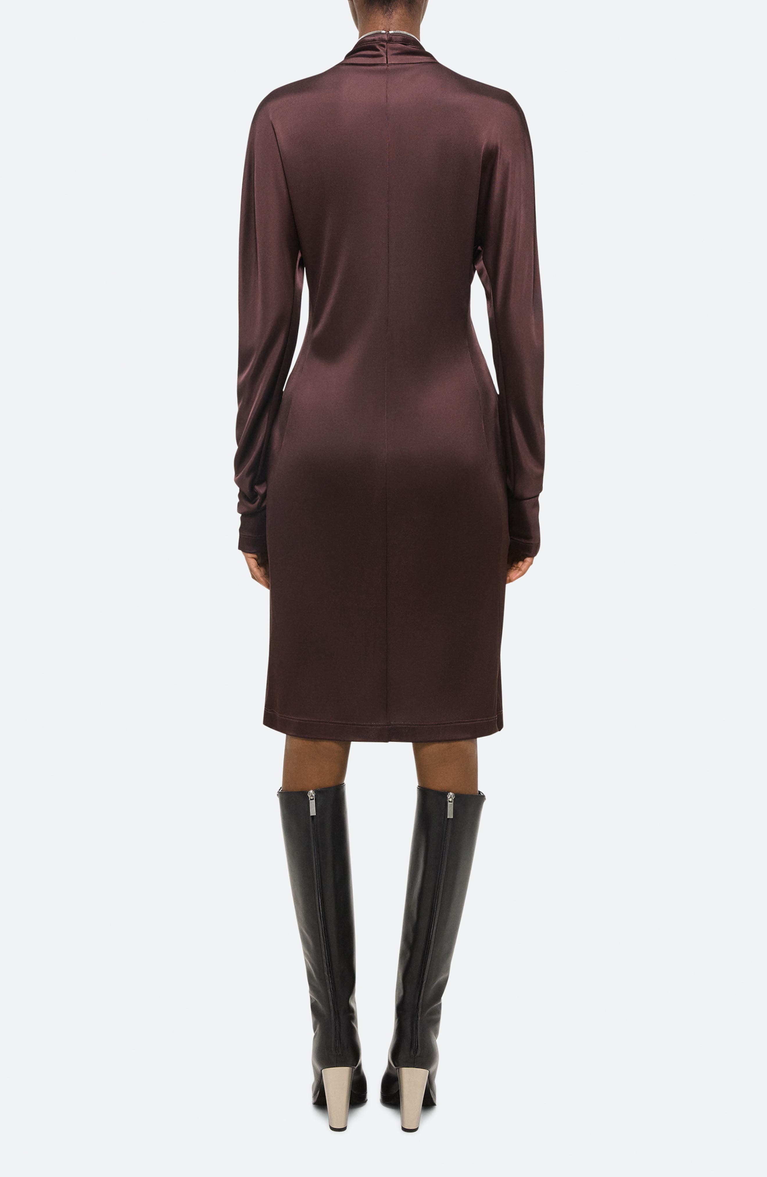 Z Infinity Liquid Long Sleeve Zip Front Dress - image 2