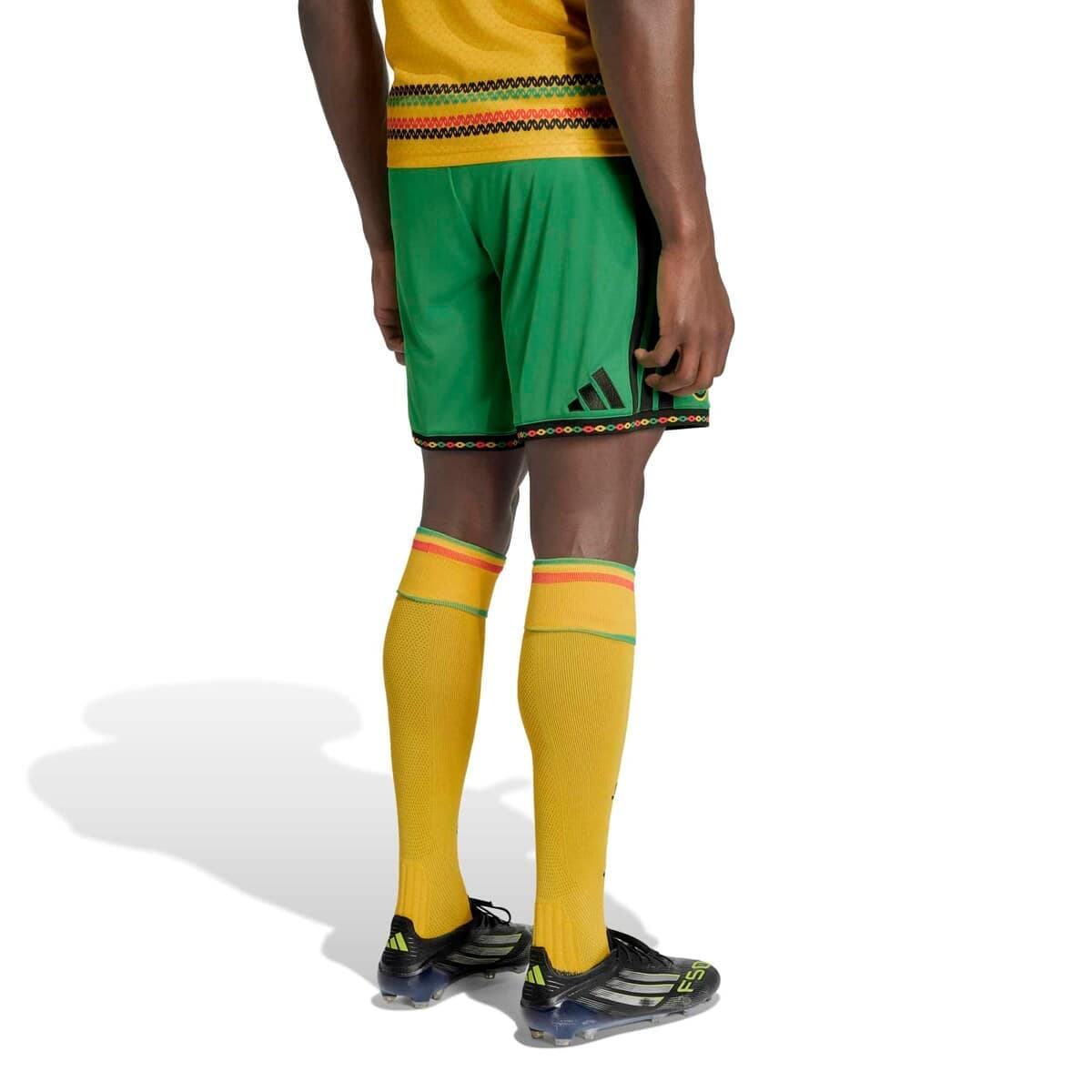 Men's adidas Green Jamaica National Team Replica Shorts - image 2