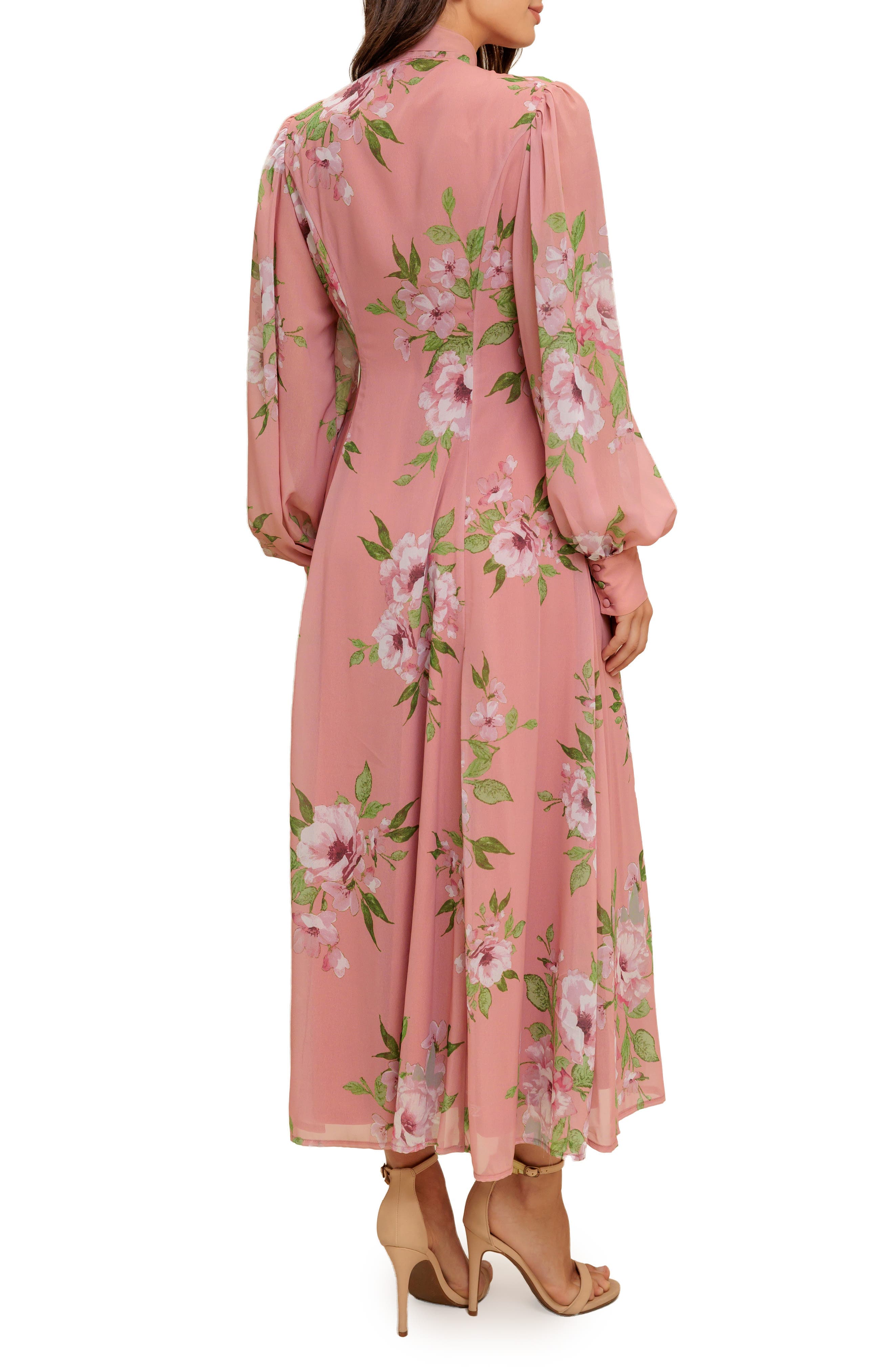 Pussy Bow Midi Dress - image 2