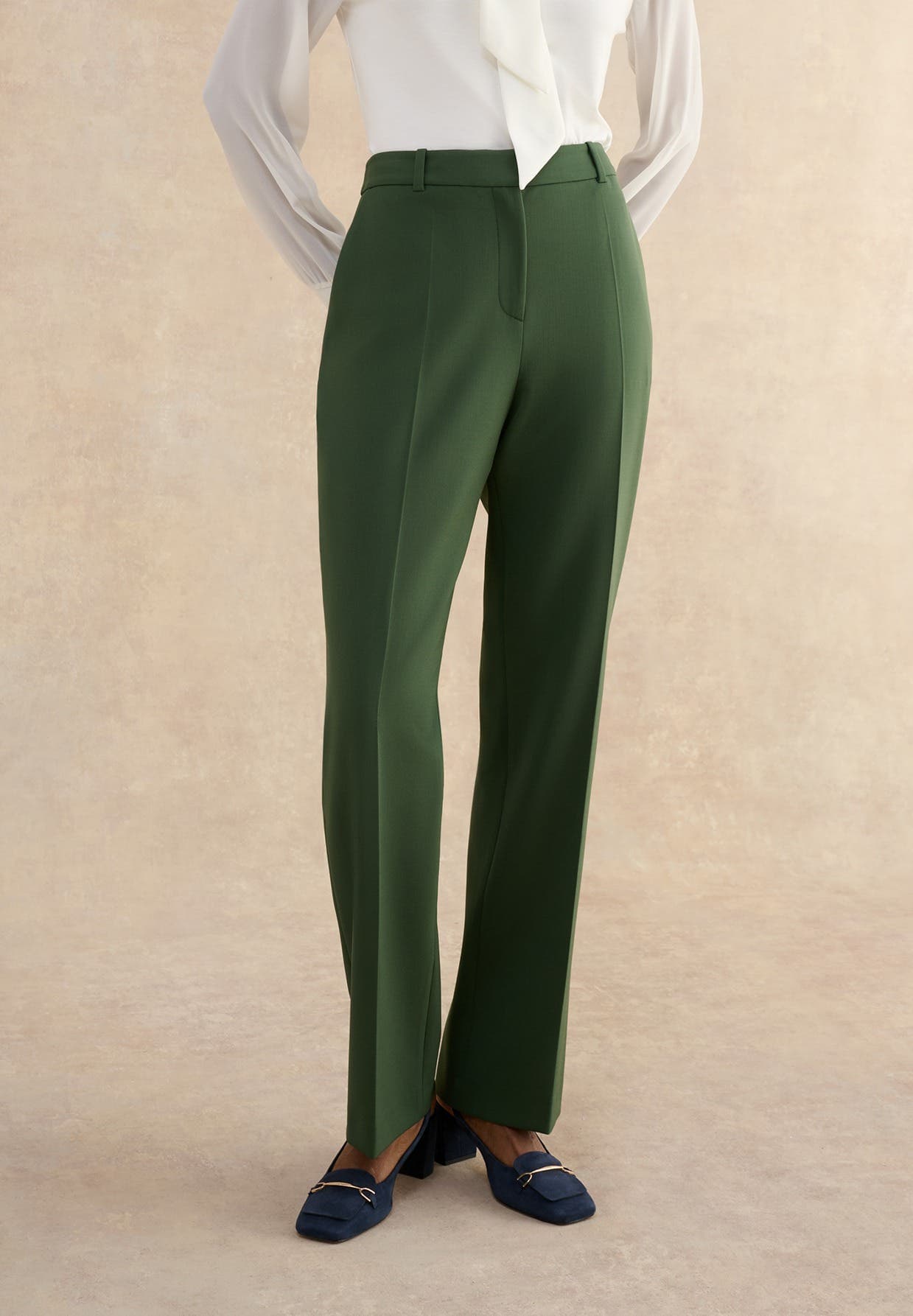 Bess High Waisted Straight Leg Trousers - image 1