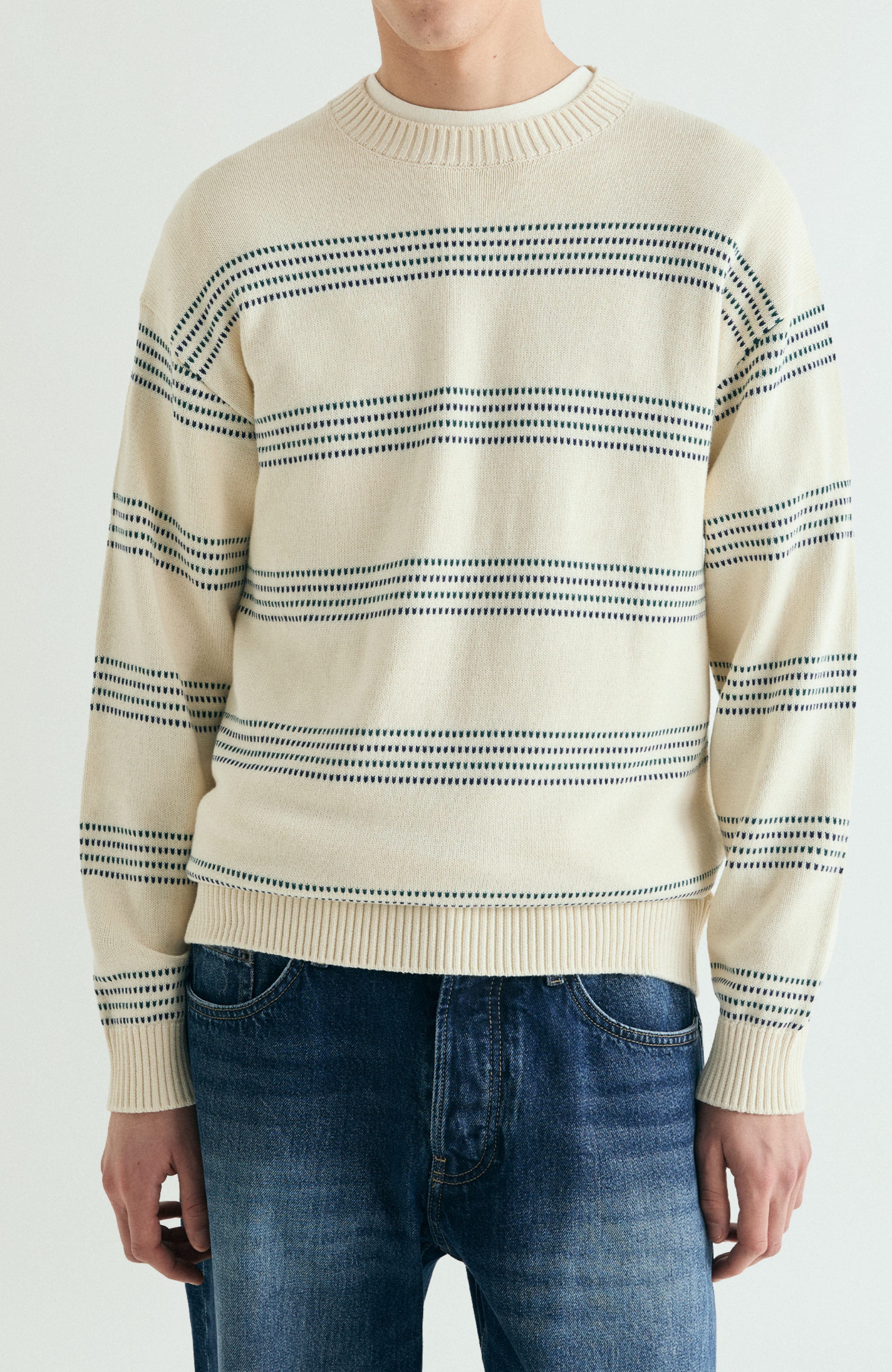 Retro Striped Sweater - image 1