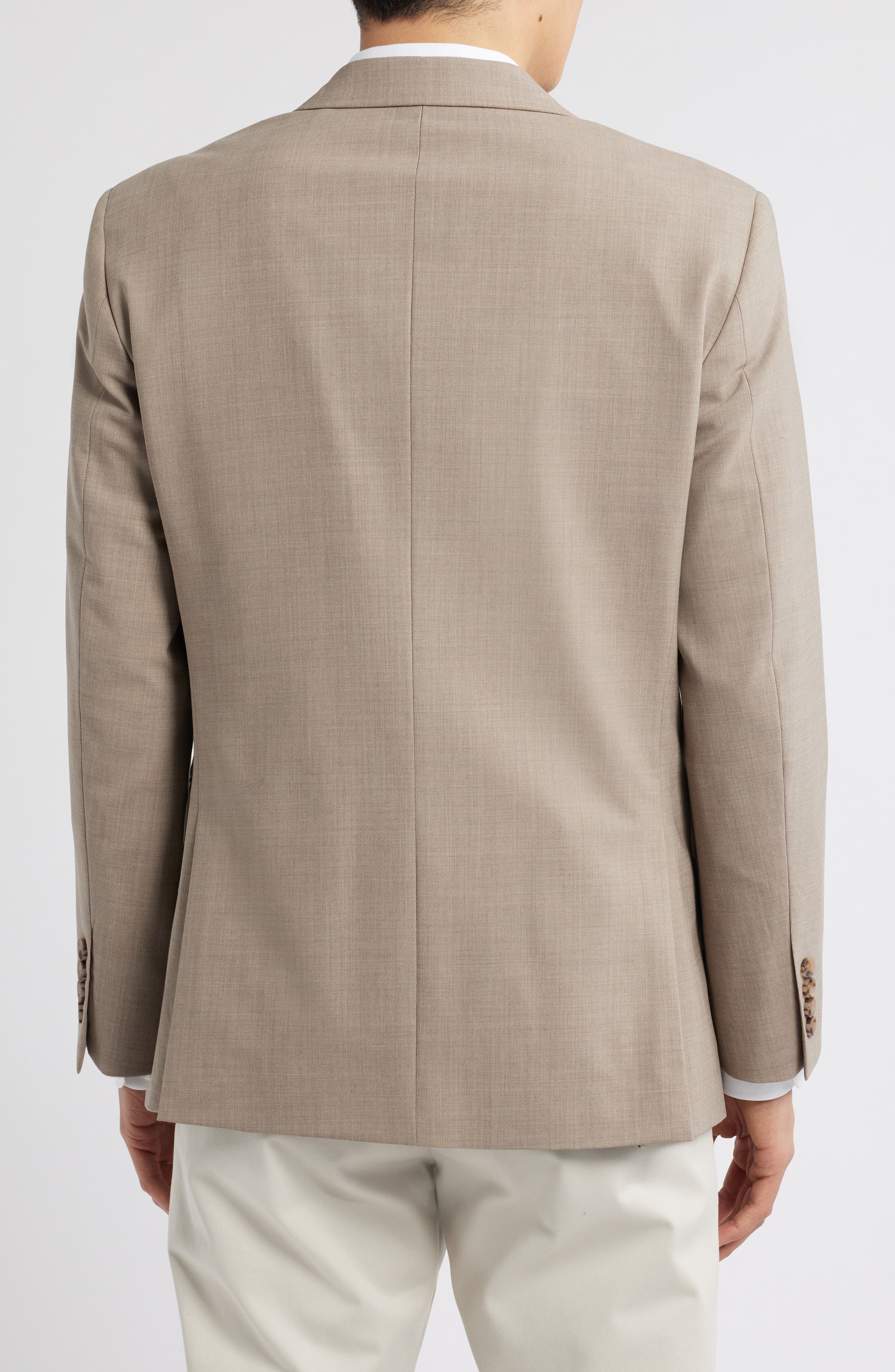 Henrik Trim Fit Solid Stretch Wool Suit Jacket - image 2