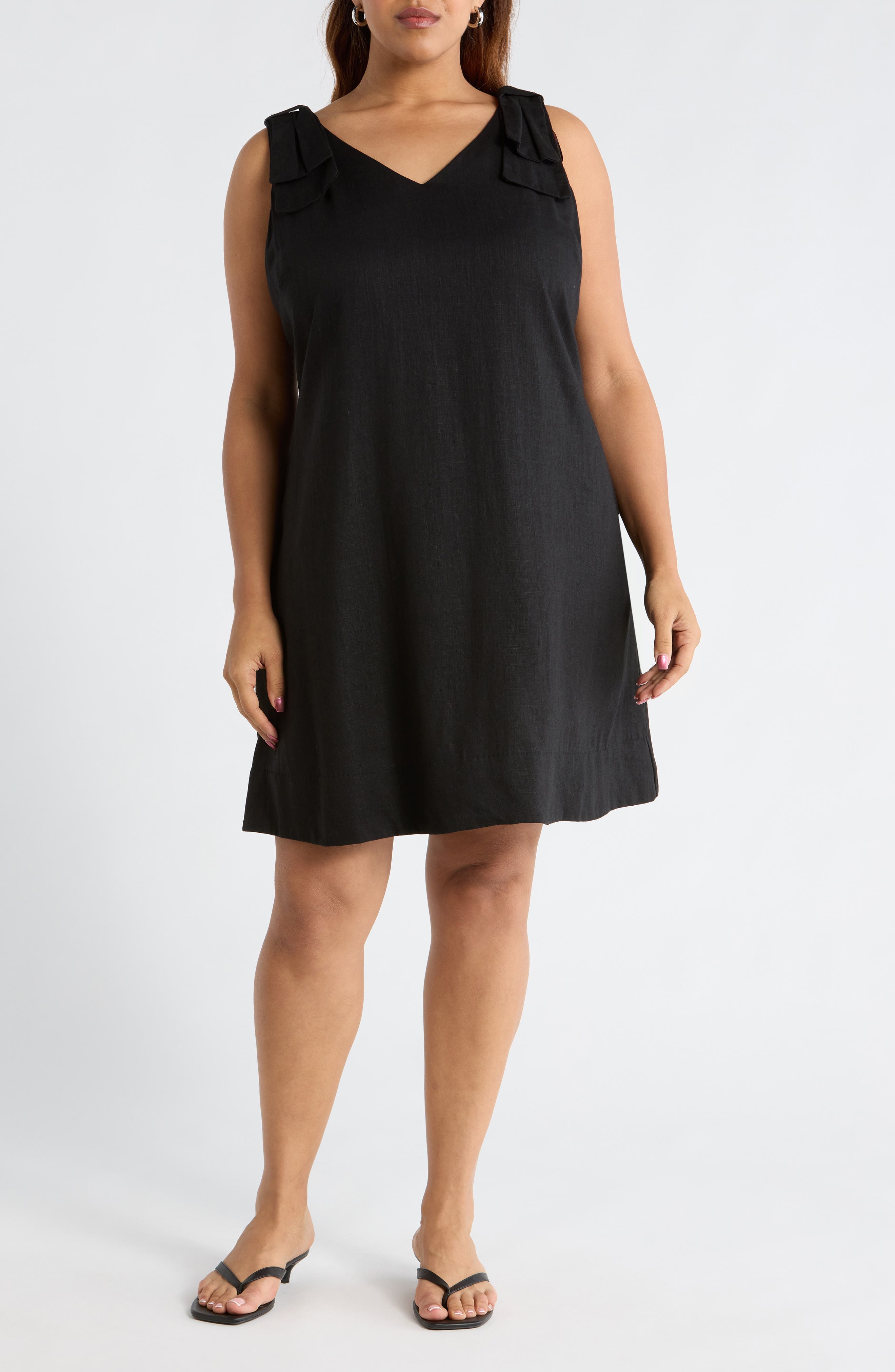 V-Neck Minidress - image 1