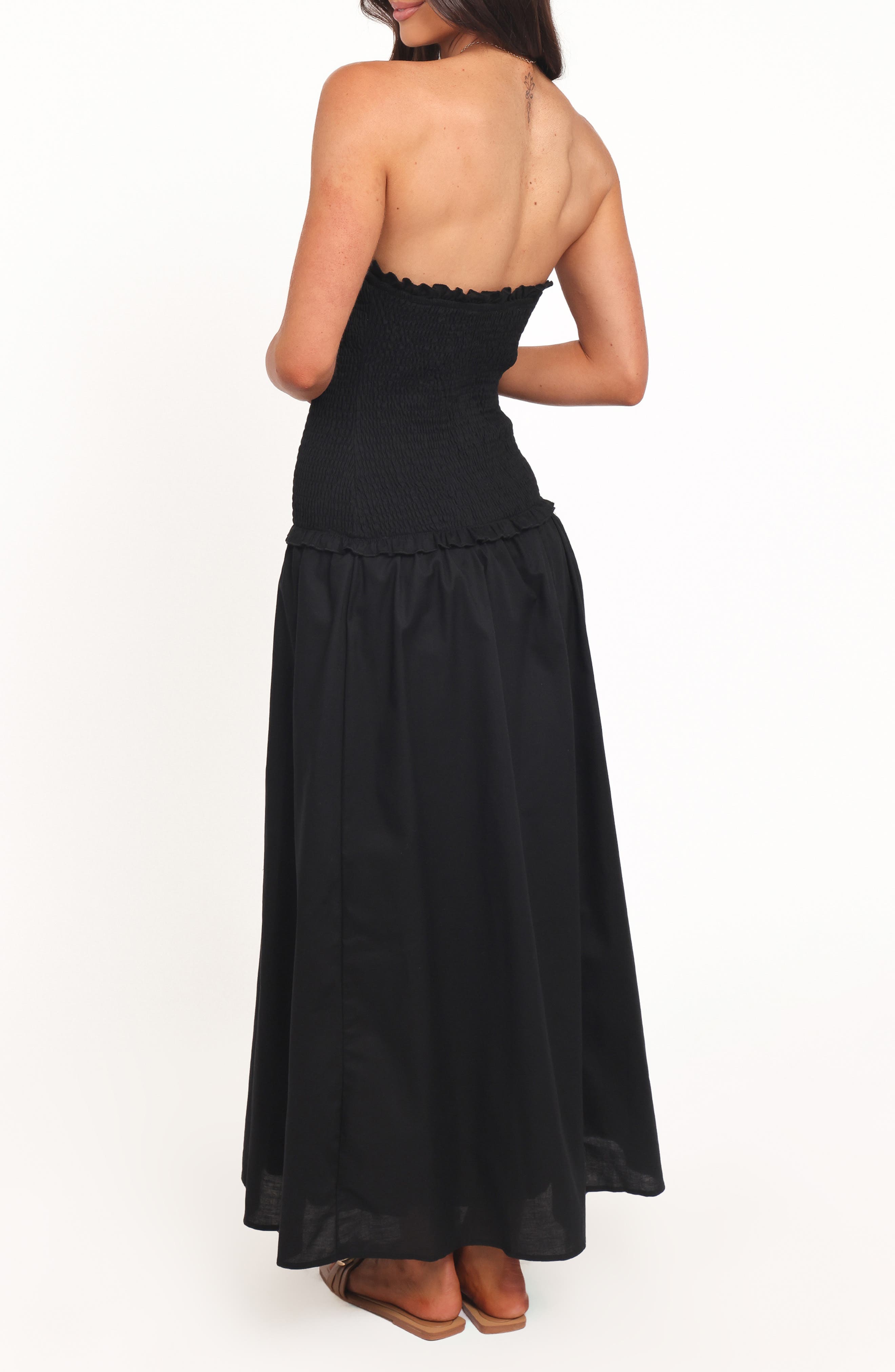 Bea Strapless Cotton & Linen Maxi Dress - image 2