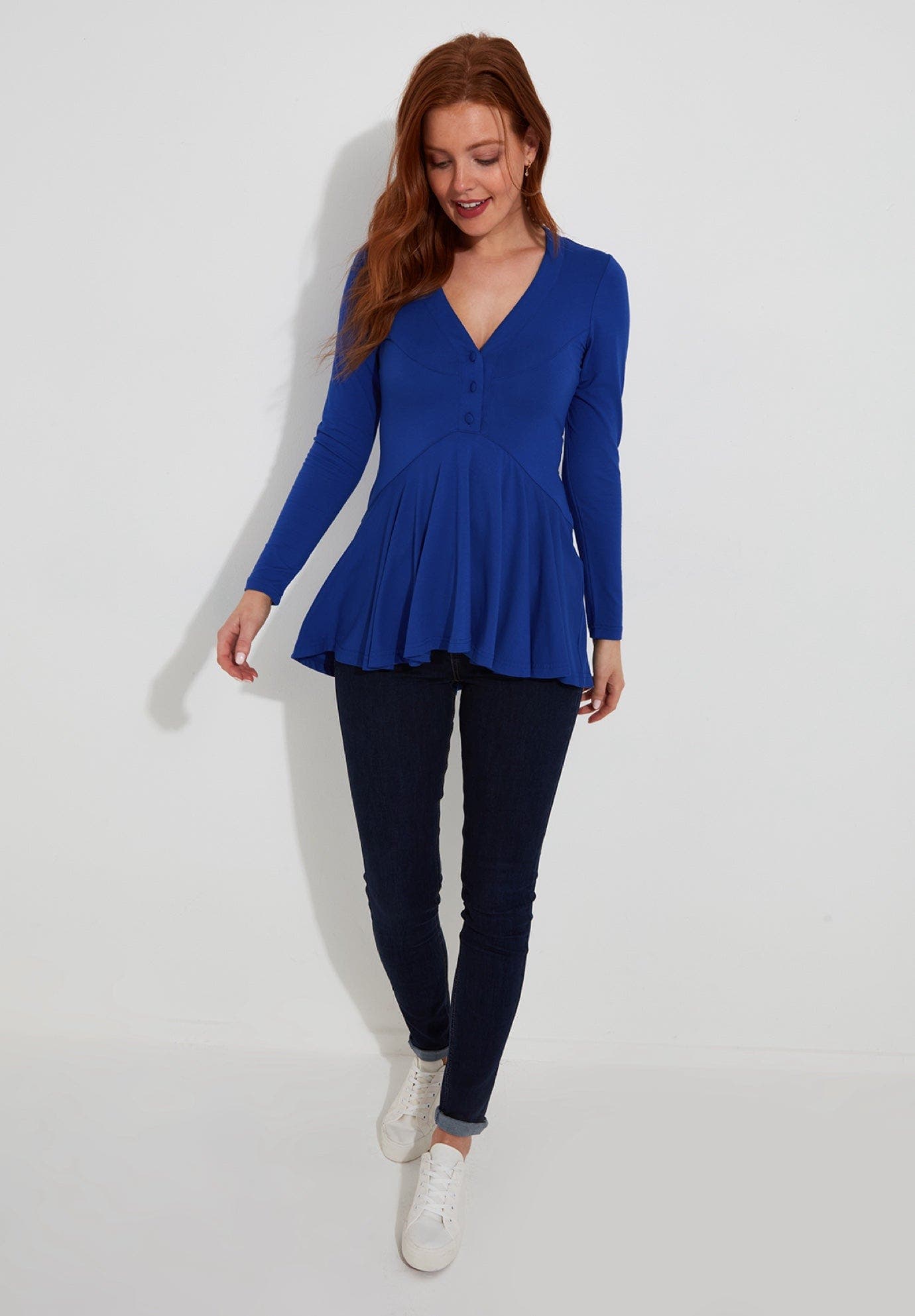 Stretch Knit Babydoll Tunic - image 1