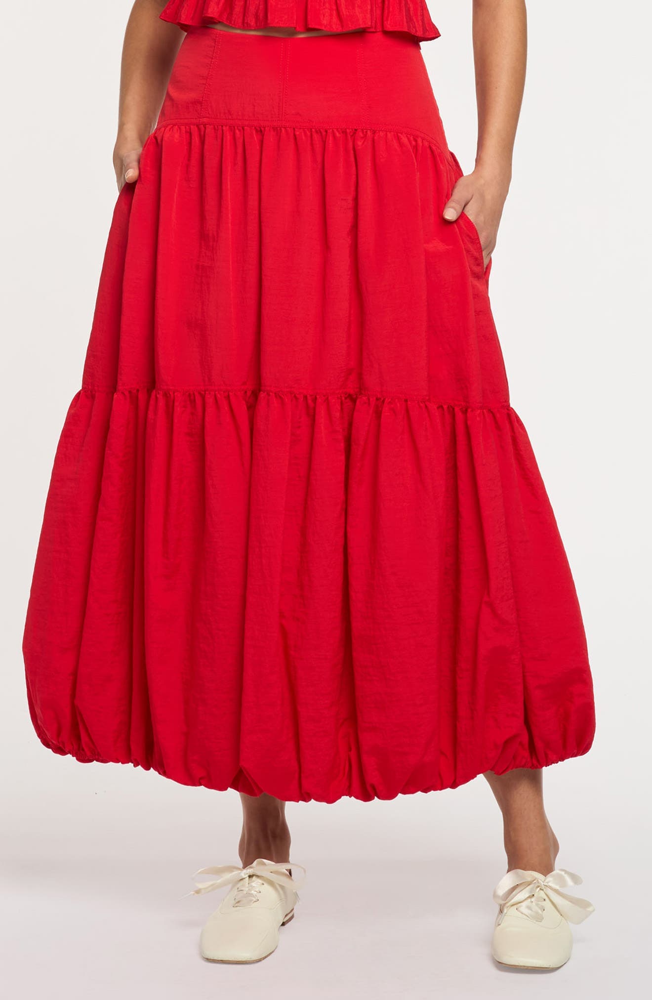 Blythe Tiered Maxi Skirt - image 1