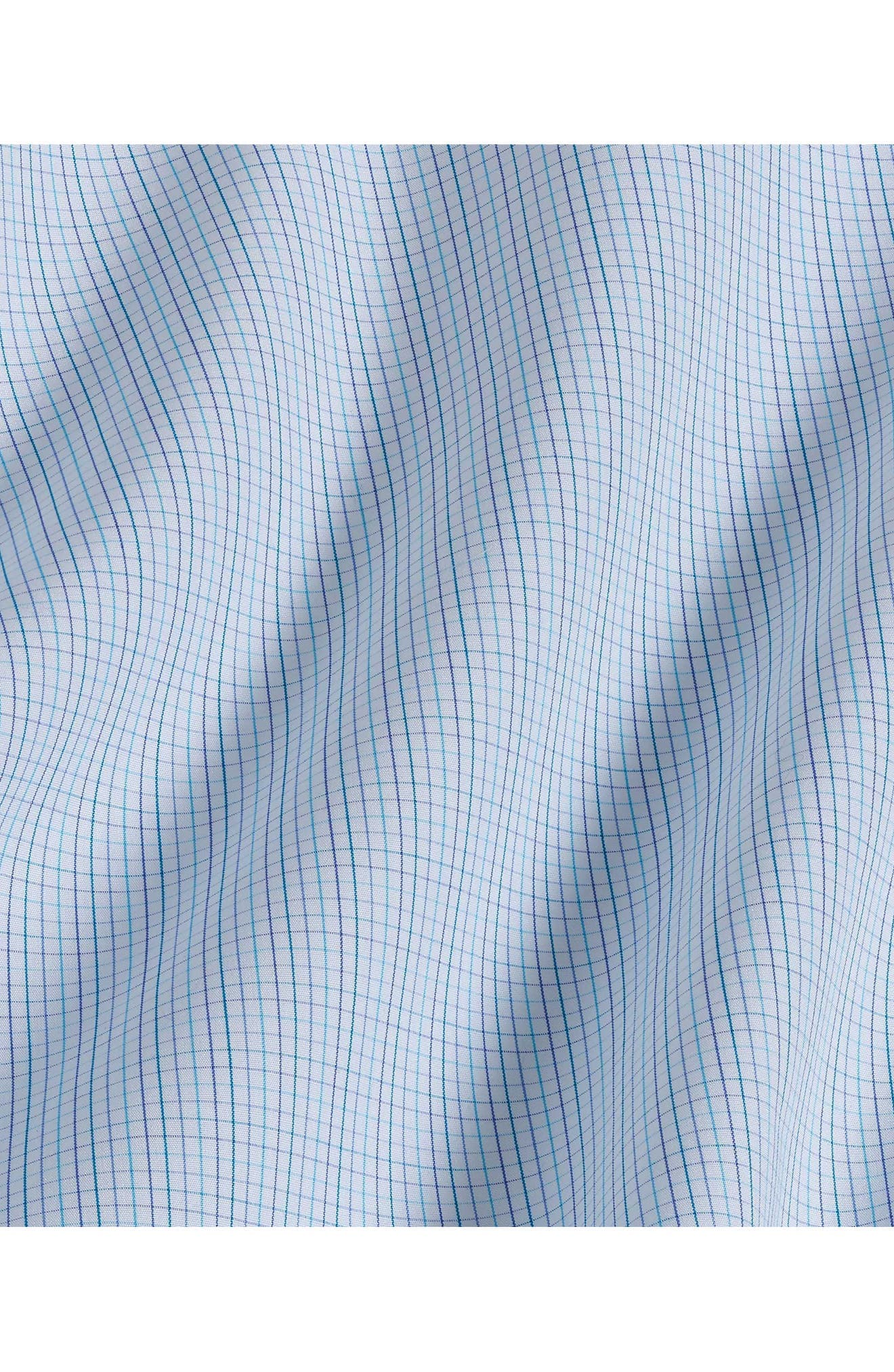 Trim Fit Tattersall Check Cotton Dress Shirt - image 2