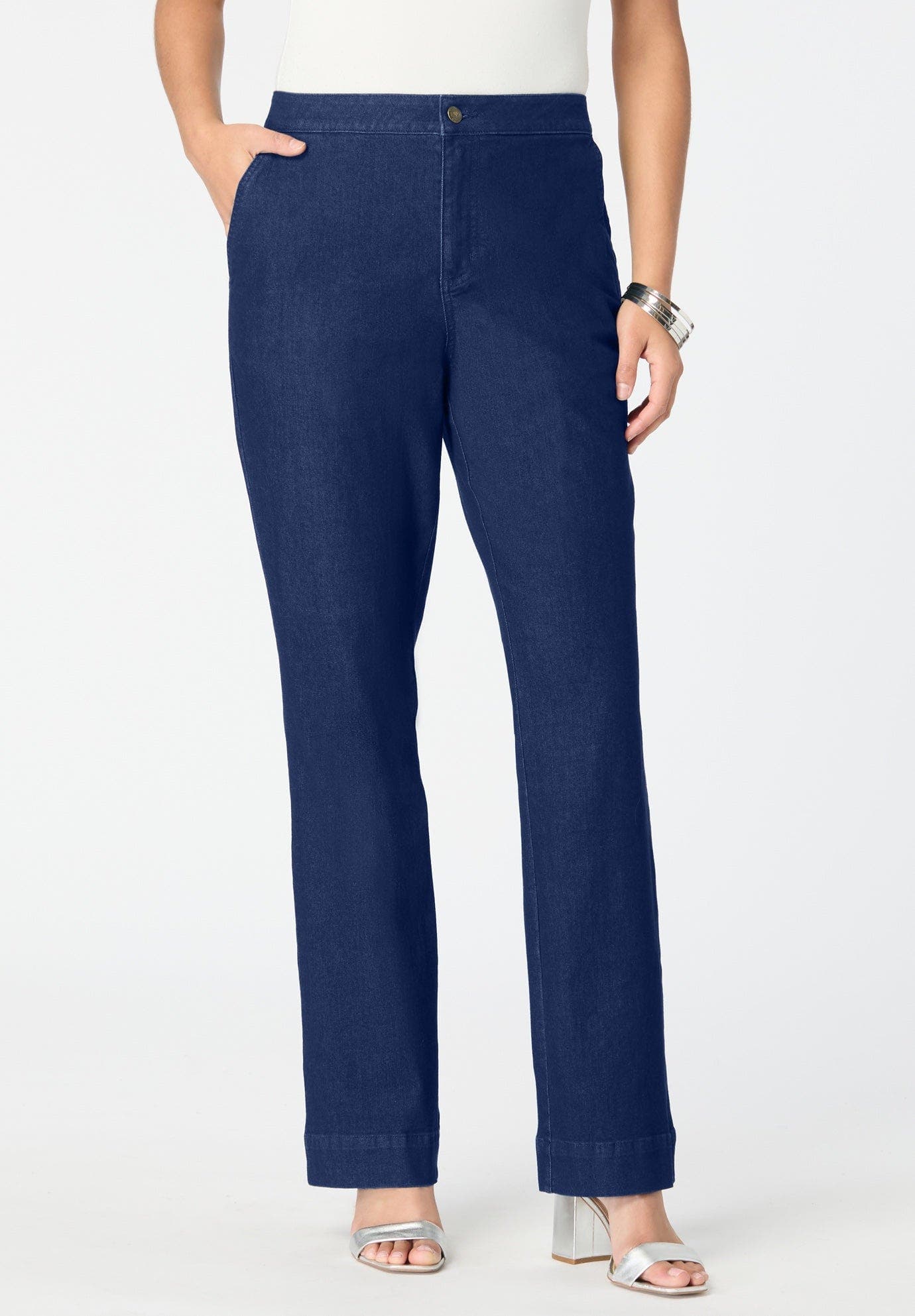 Plus Size High-Rise Bootcut Denim Trouser - image 3