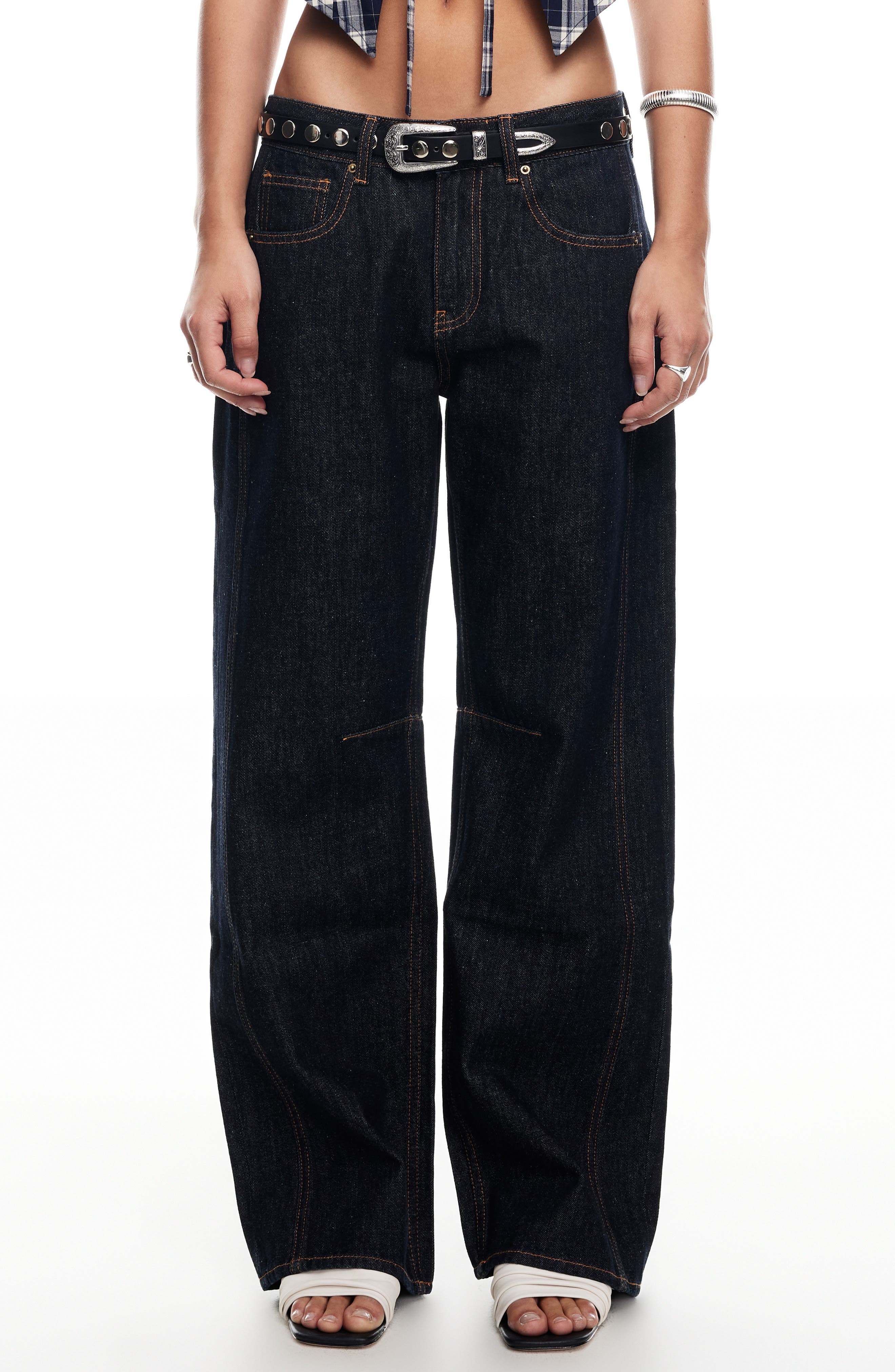 Renacida Low Rise Wide Leg Jeans - image 1