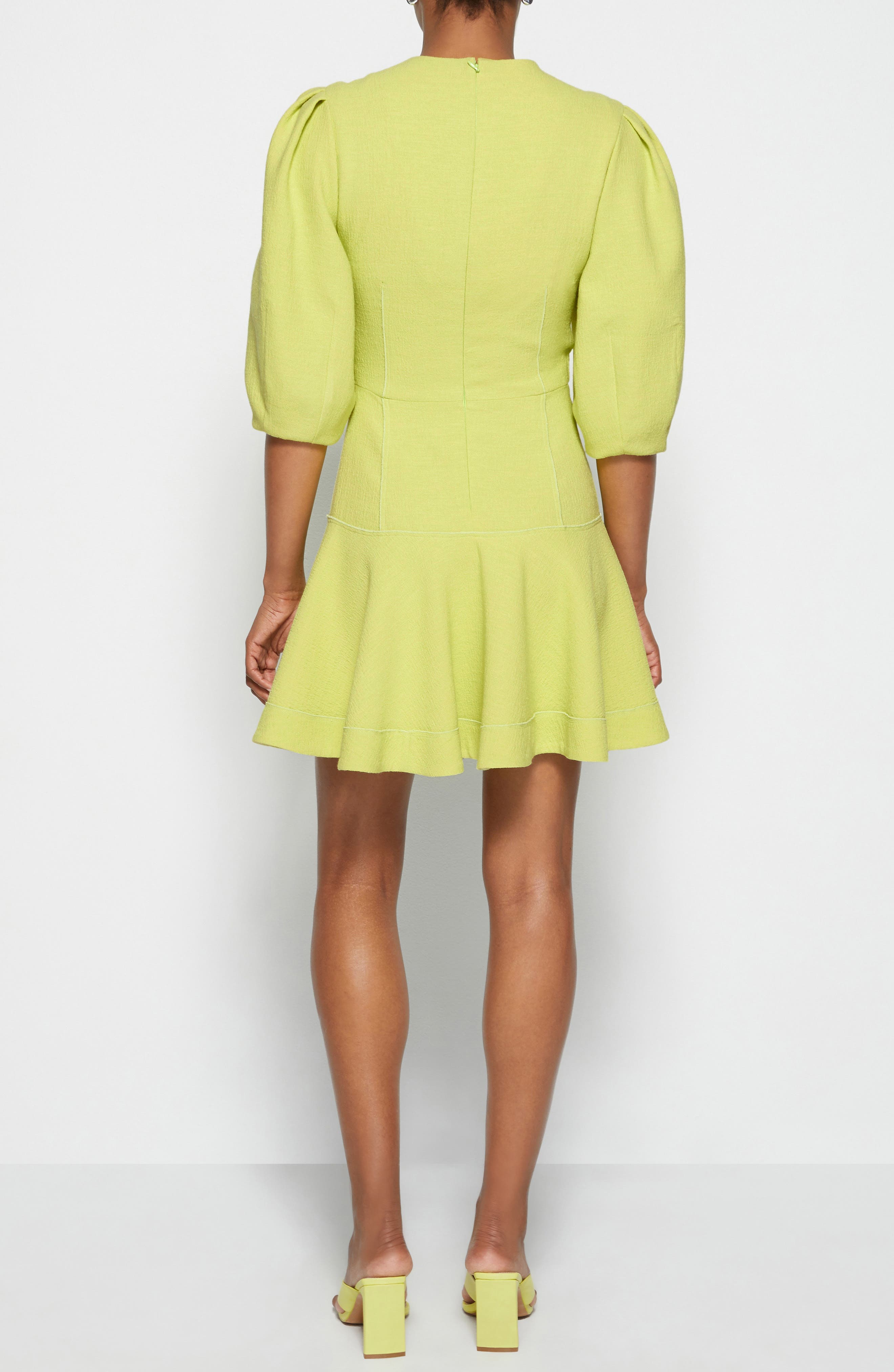 Jonathan Simkhai Kayleigh Textured Ripple Crepe V-Neck Dress - image 2
