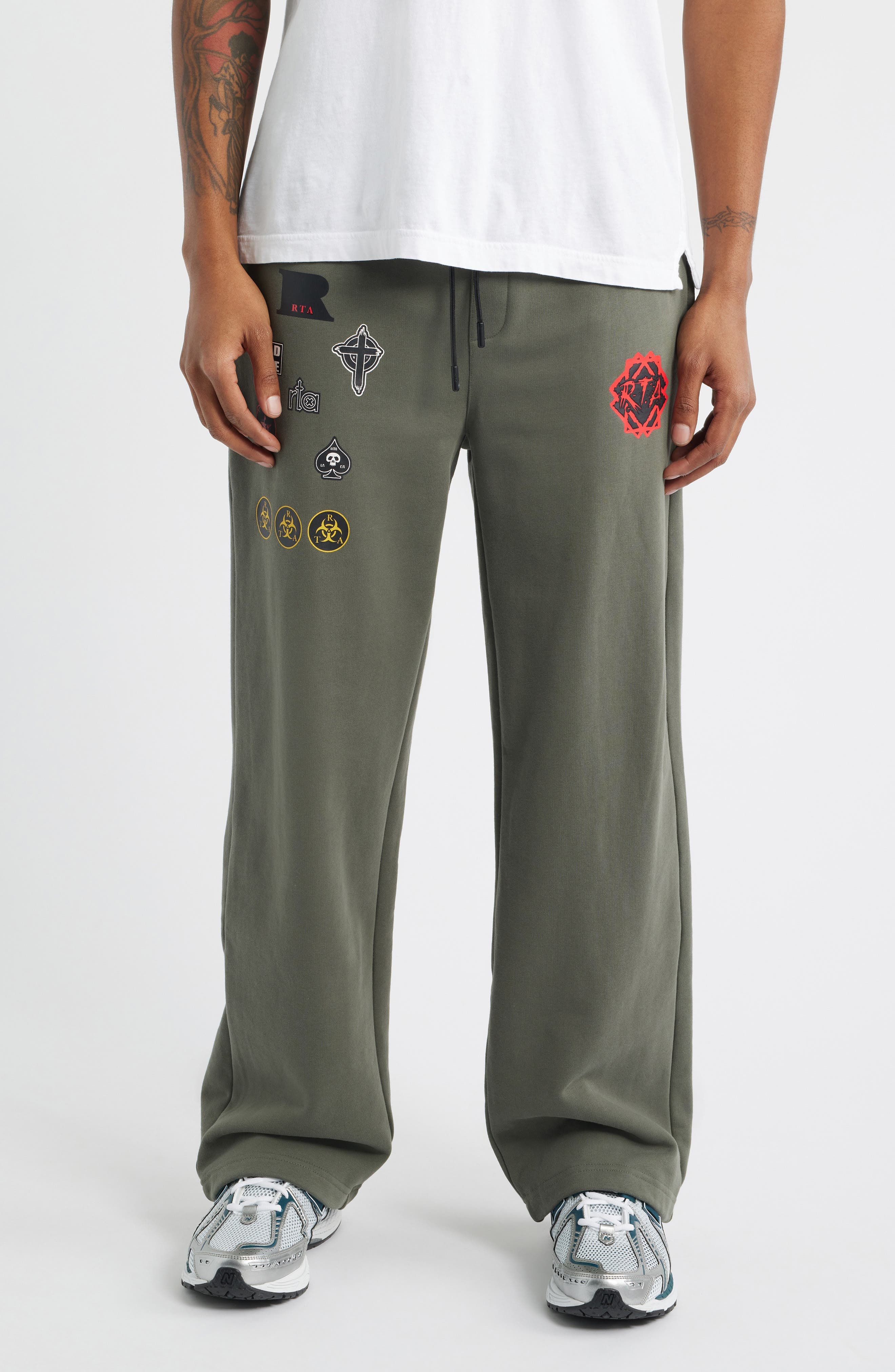 Cameron Military Graphic Straight Leg Sweatpants - image 1
