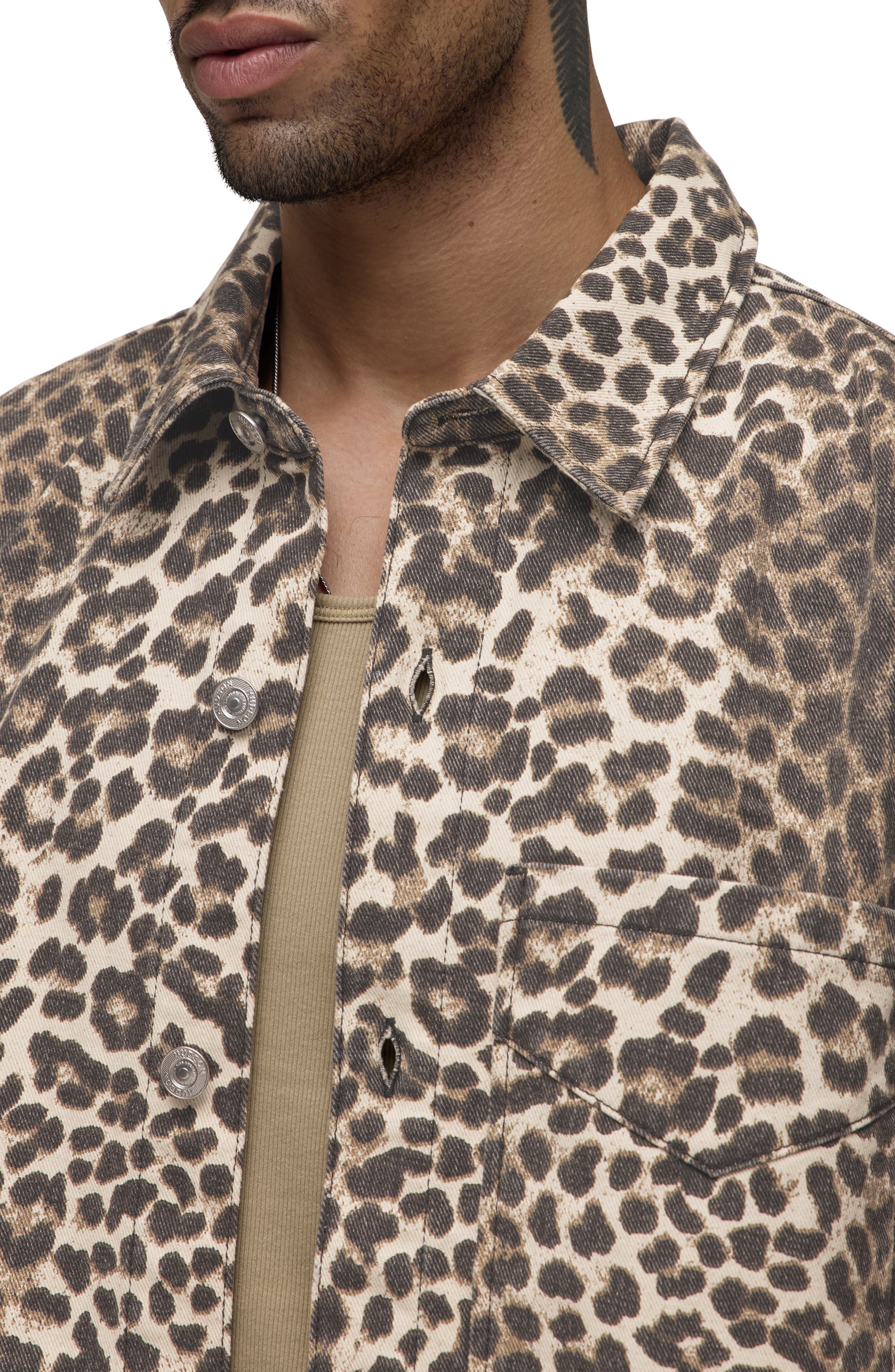 Rex Oversize Short Sleeve Cotton Poplin Button-Up Shirt - image 2