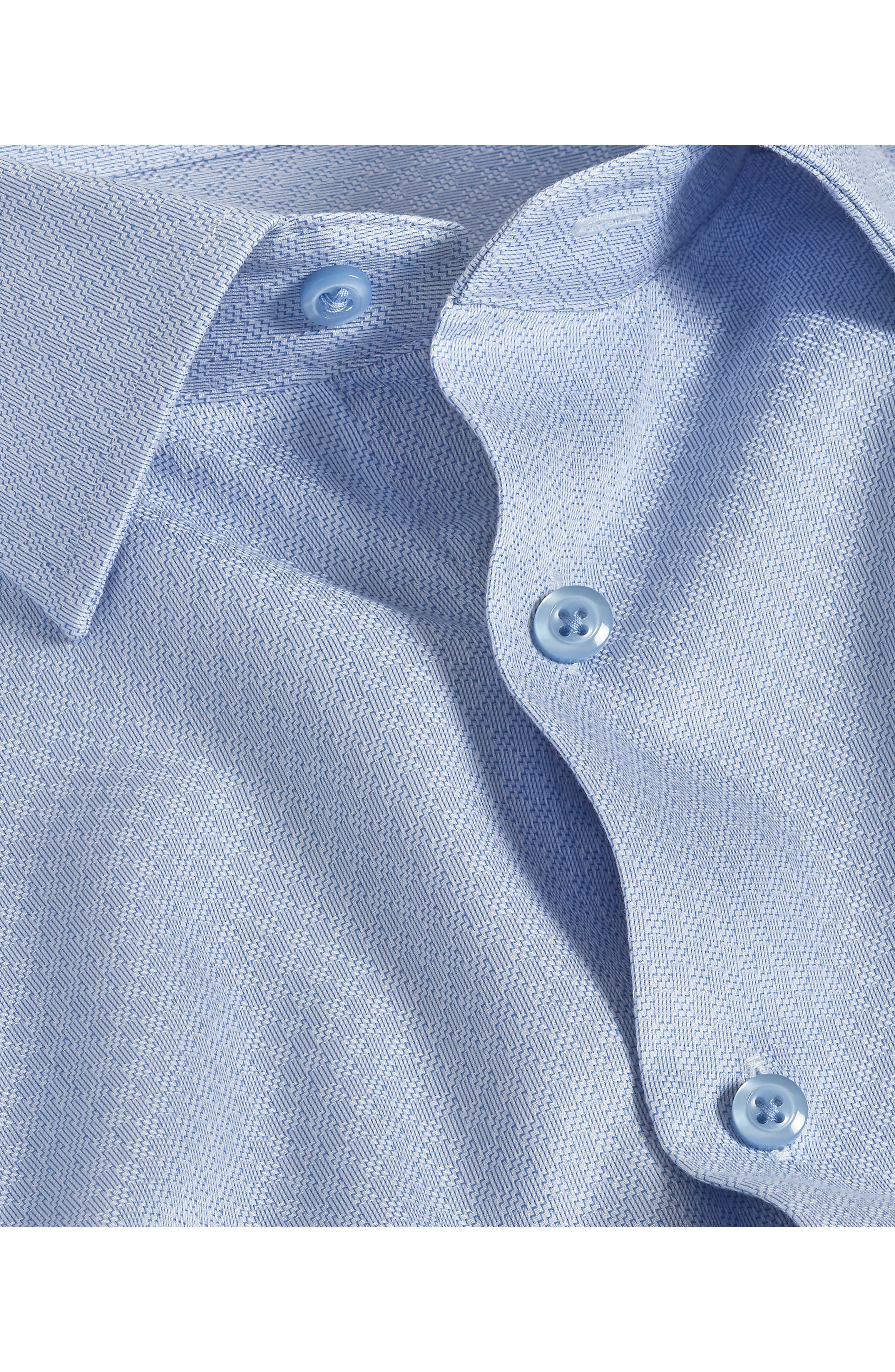 Trim Fit Geometric Dobby Dress Shirt - image 2
