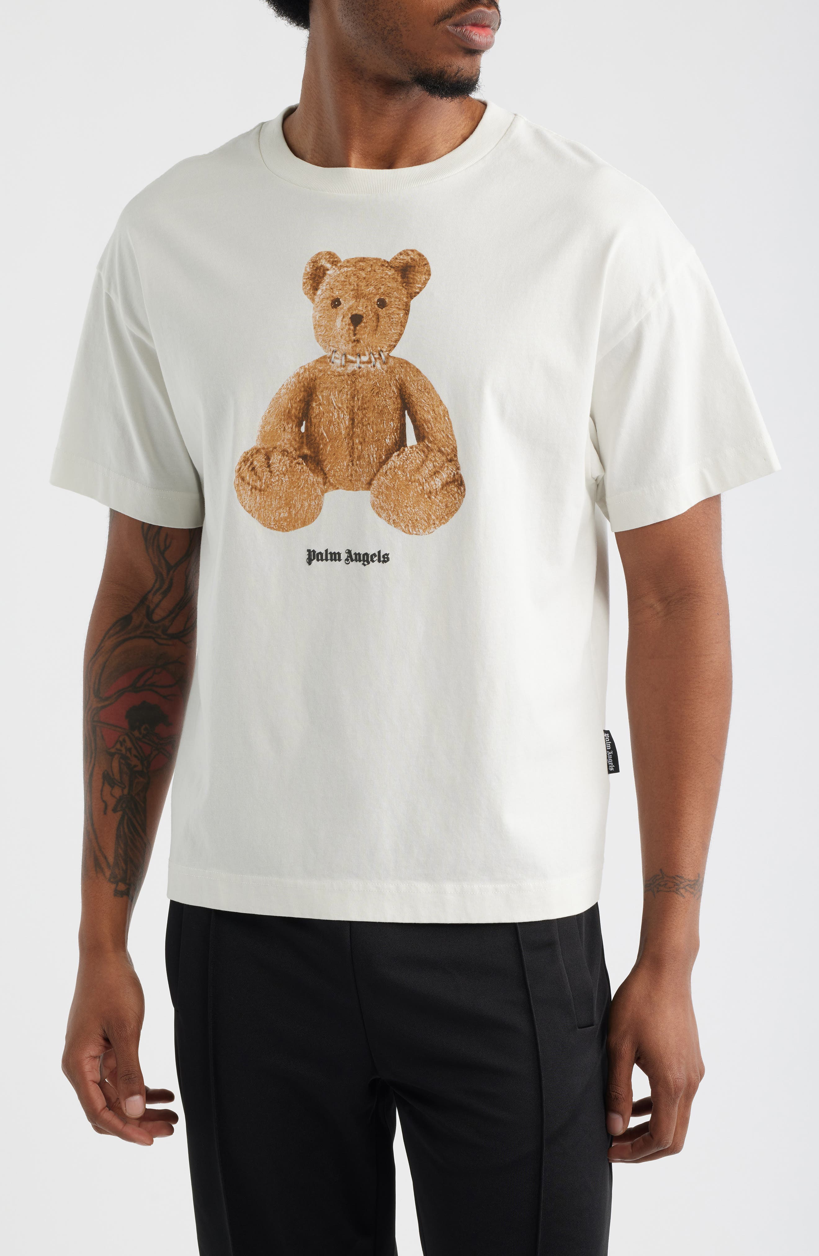 Bear Regular Fit Cotton Graphic T-Shirt - image 1