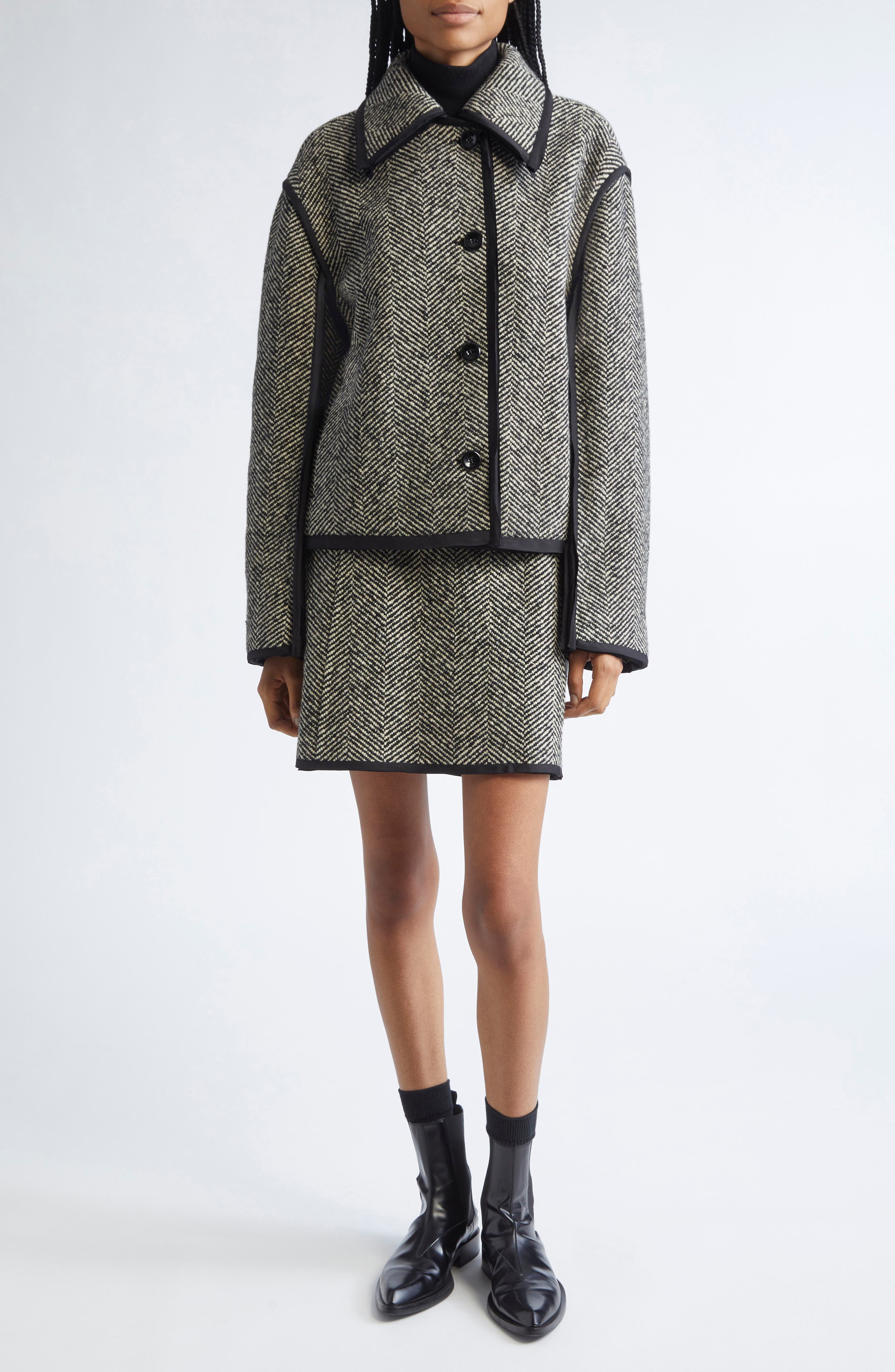 Herringbone Miniskirt - image 2