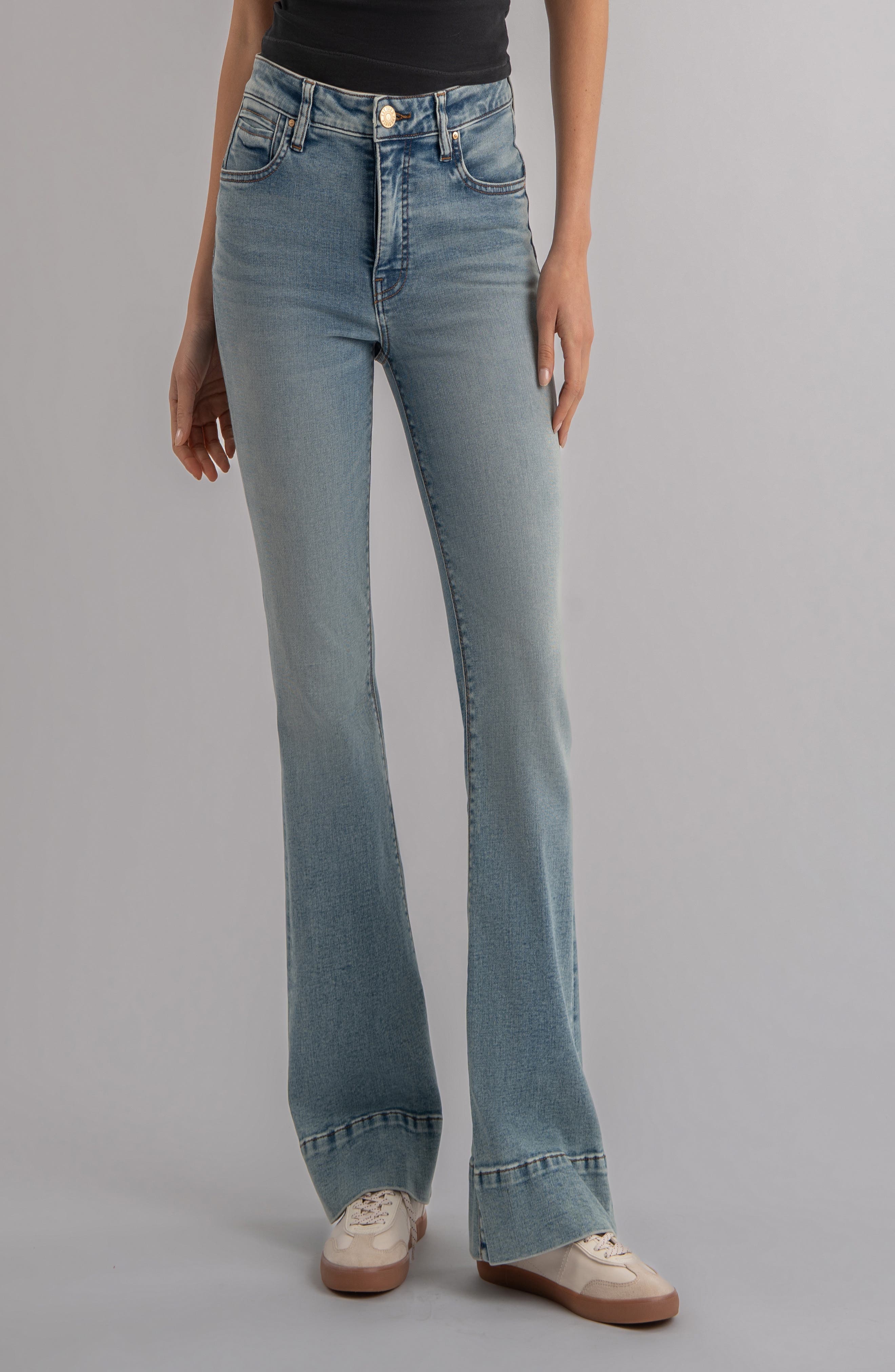 Stella Fab Ab High Waist Flare Jeans - image 1
