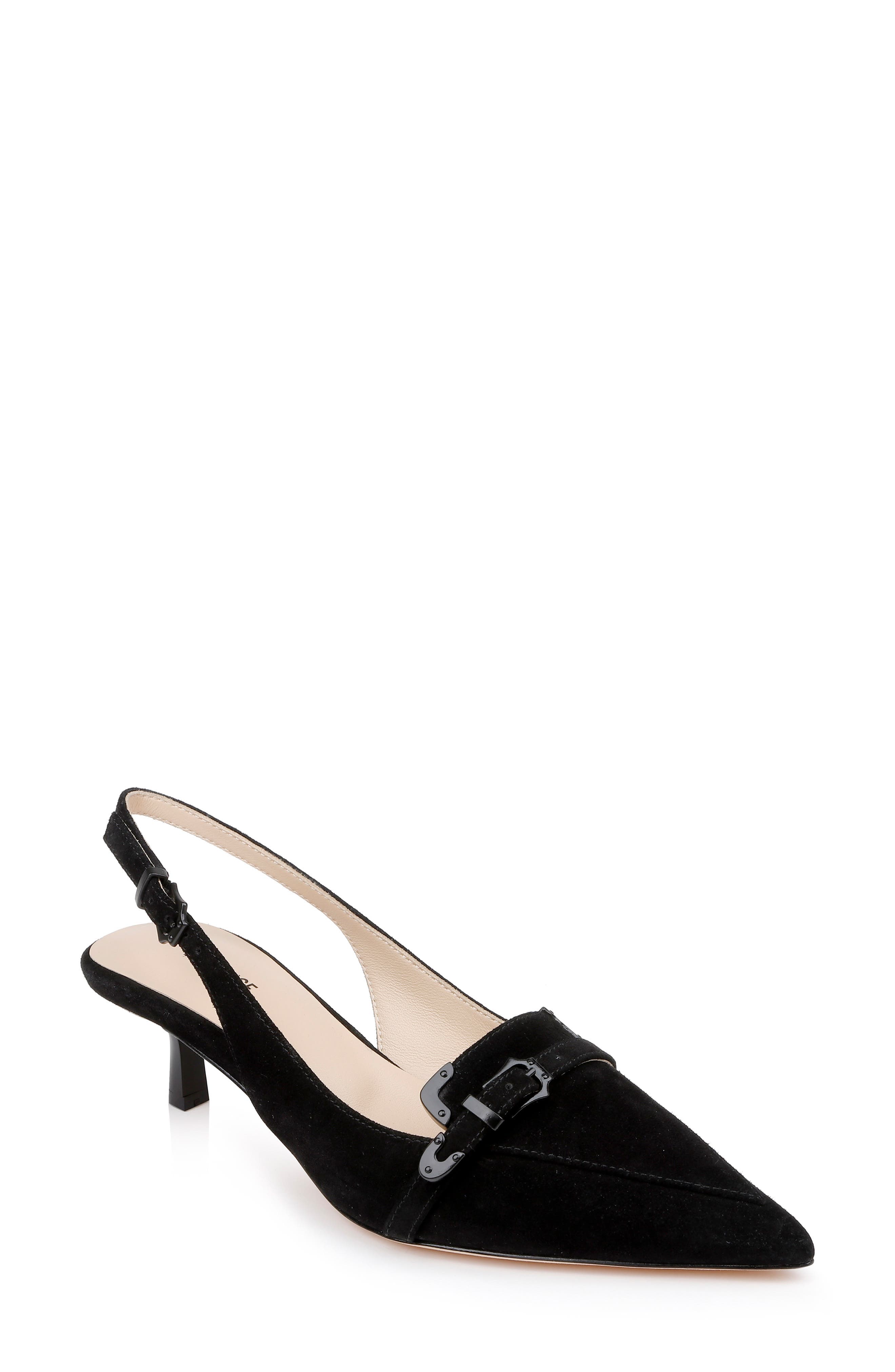 Brigitte Slingback Kitten Heel Pump - image 1