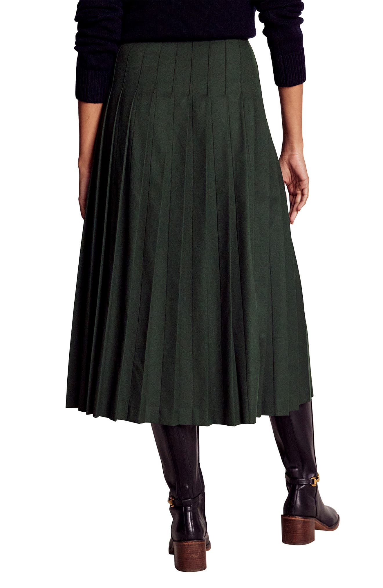 Josephine Belt Detail Pleated Skirt - image 2