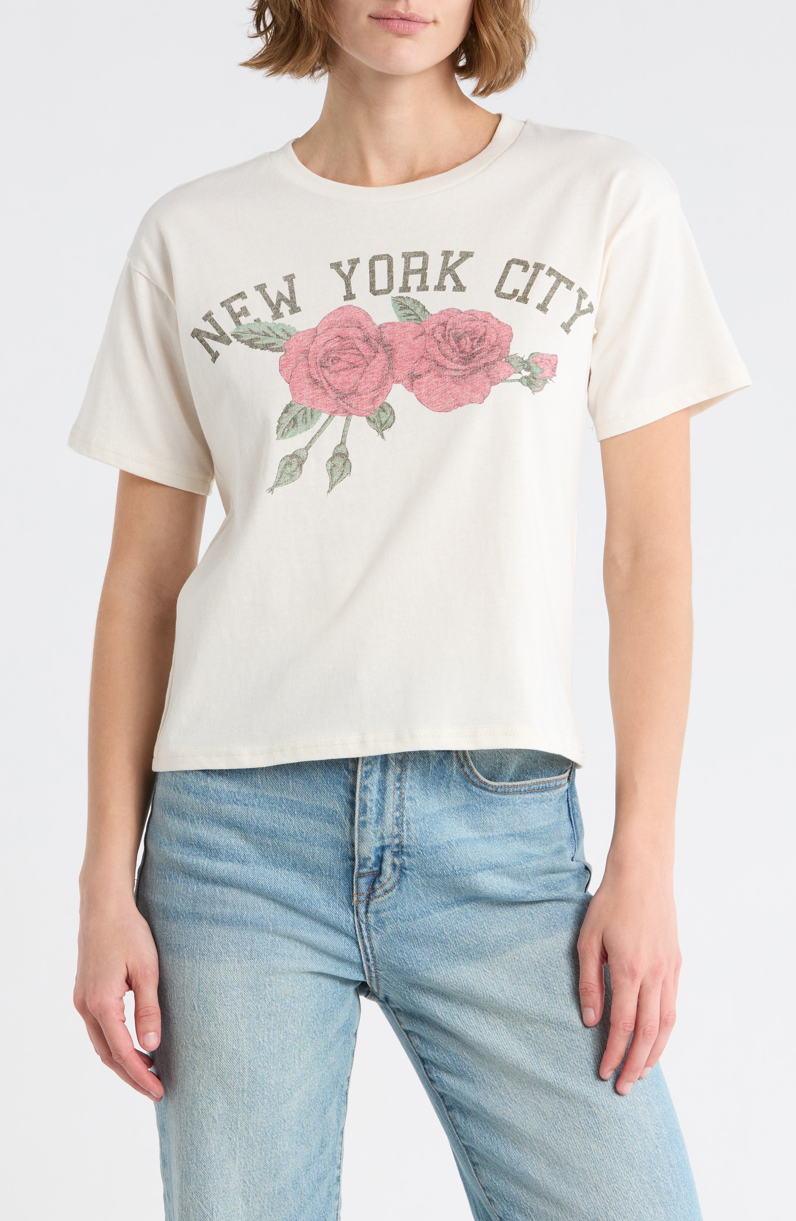 New York City Roses Graphic T-Shirt - image 1