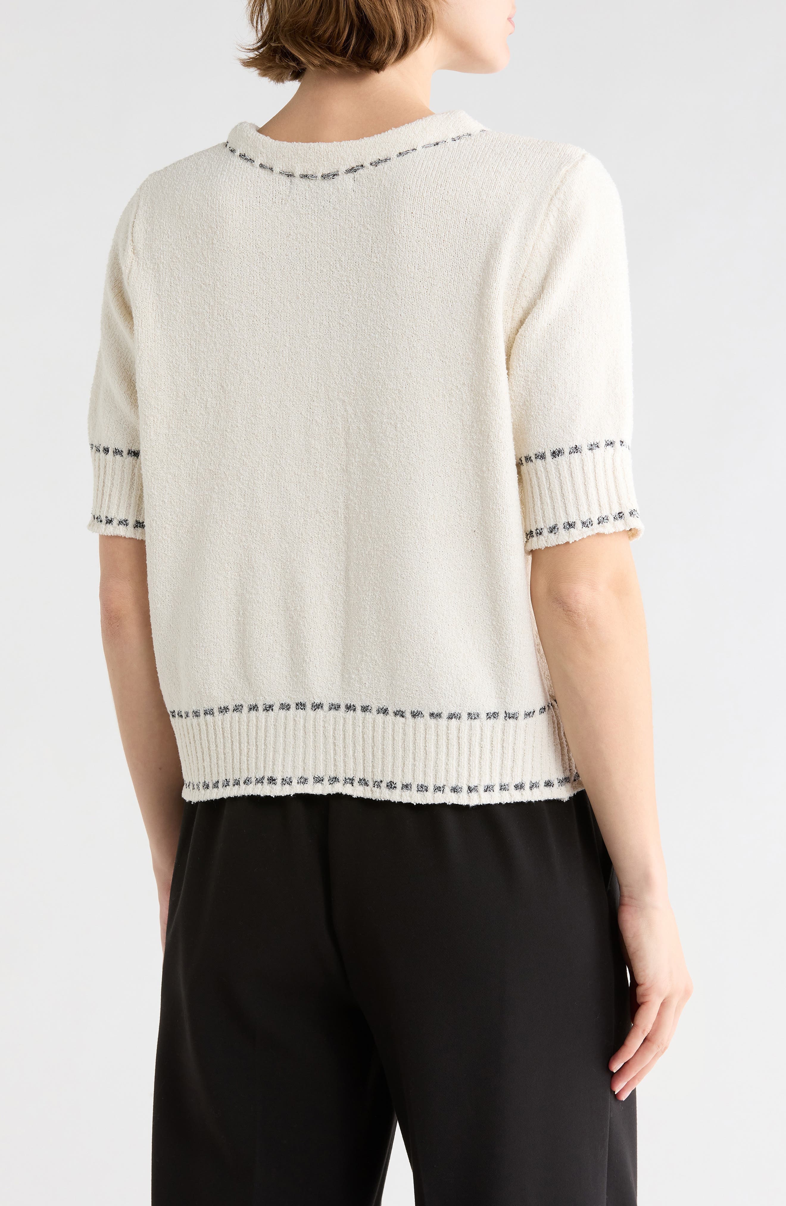 Short Sleeve Knit Cardigan - image 2